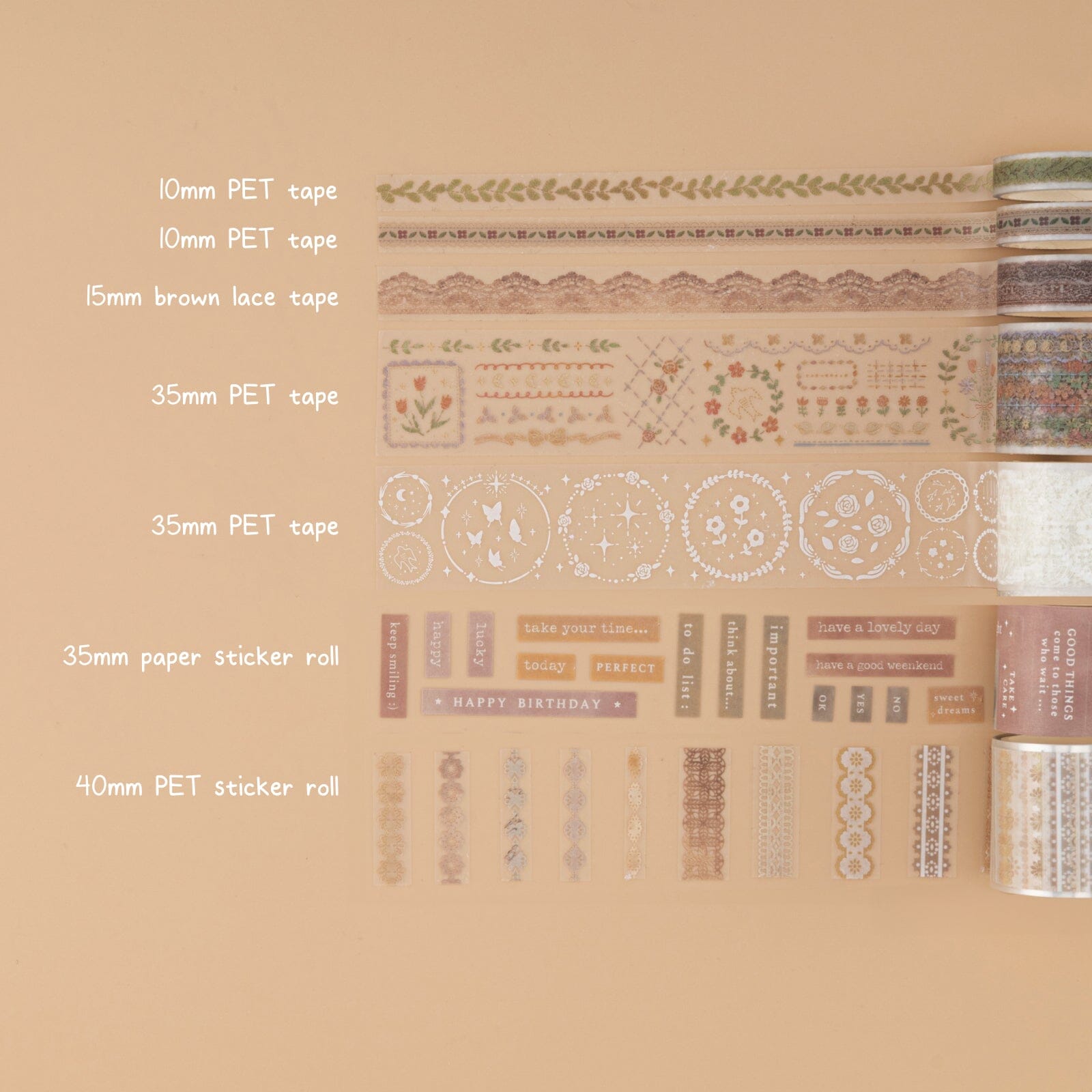 Tsuki ‘Lace Dreams’ Washi Tape Set ☾