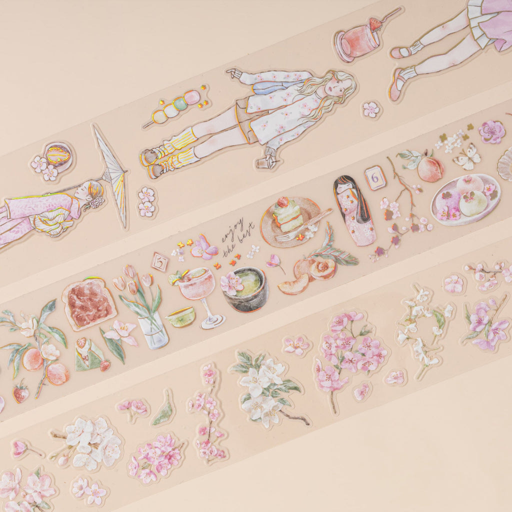 Hinoki - ‘Into the Spring’ PET Decorative Tape