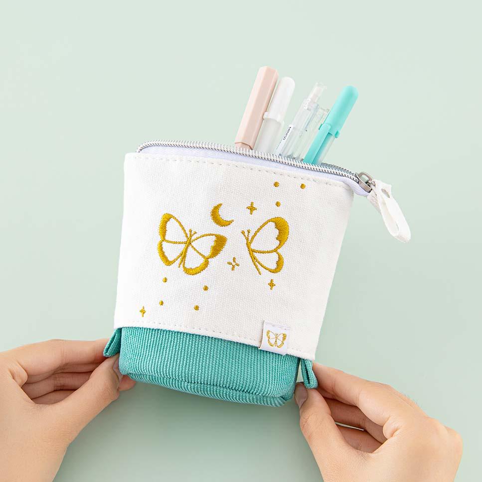 Tsuki ‘Flutter + Dream’ Pop-Up Pencil Case by Notebook Therapy x Pelinkan ☾