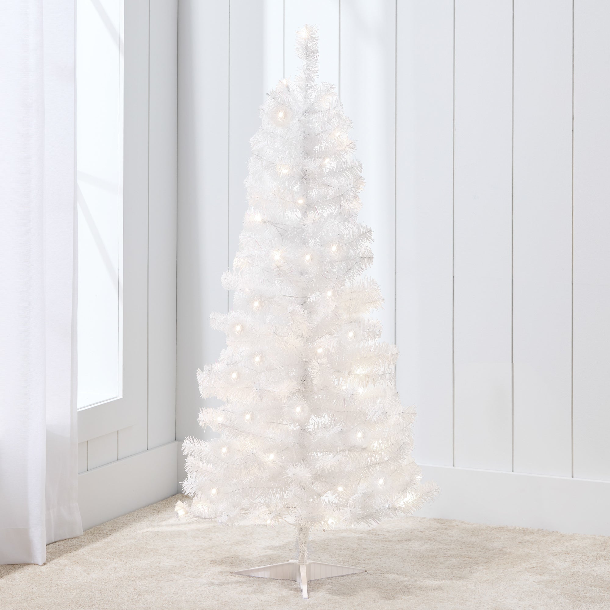 Pre-lit Colorful Mini Spruce Christmas Tree w/ LED Lights - 4ft