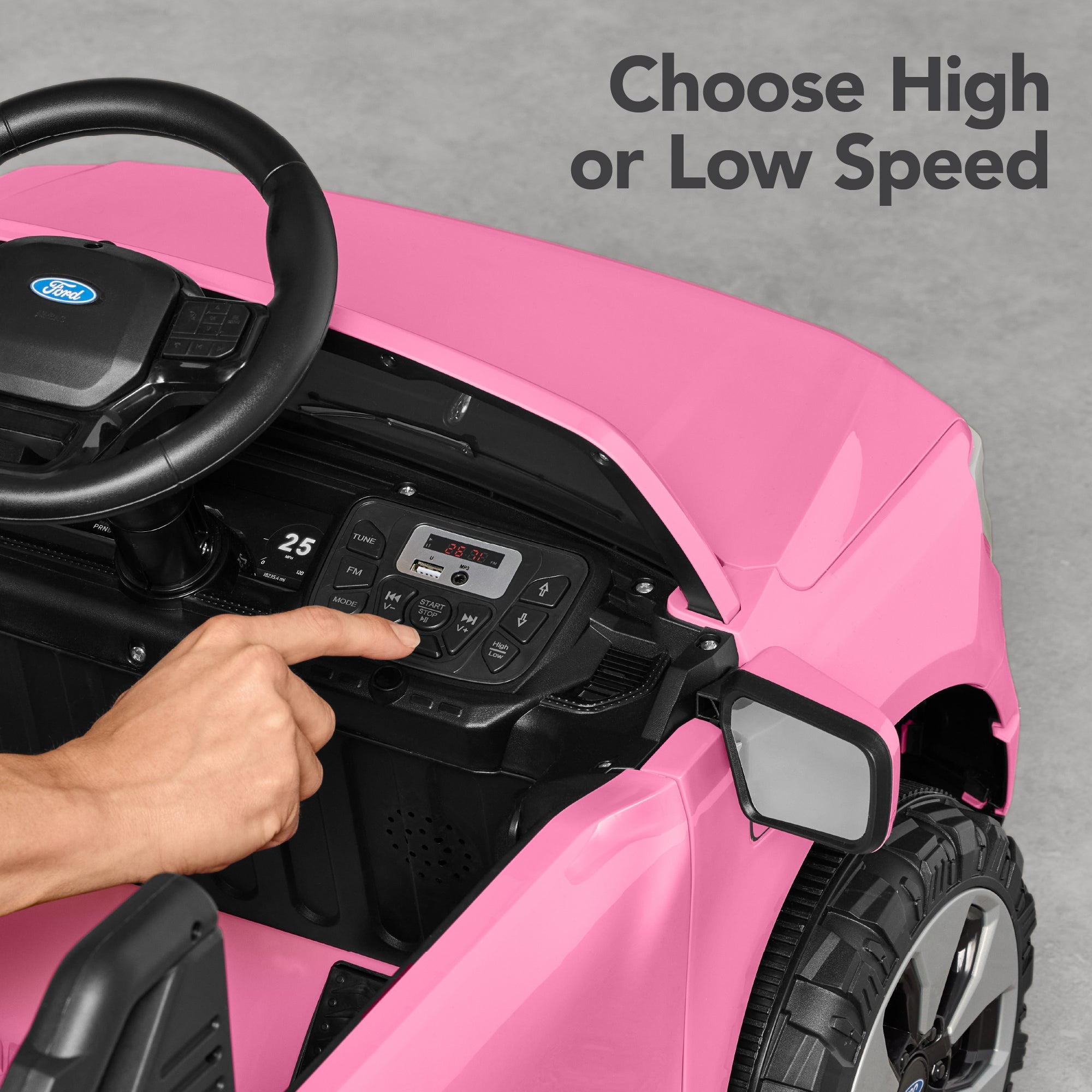 12V Kids Ride On Car Officially Licensed Ford Lightning w/ Remote, 2 Speeds