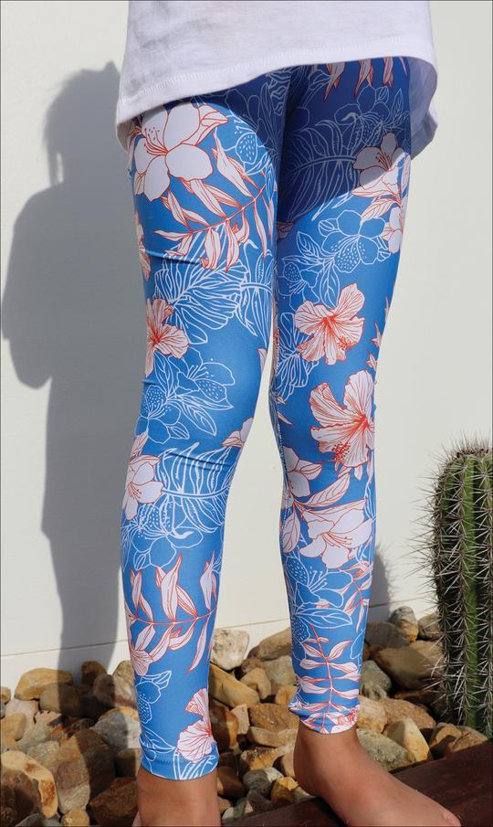 Hibiscus Kiss Mini Me Leggings