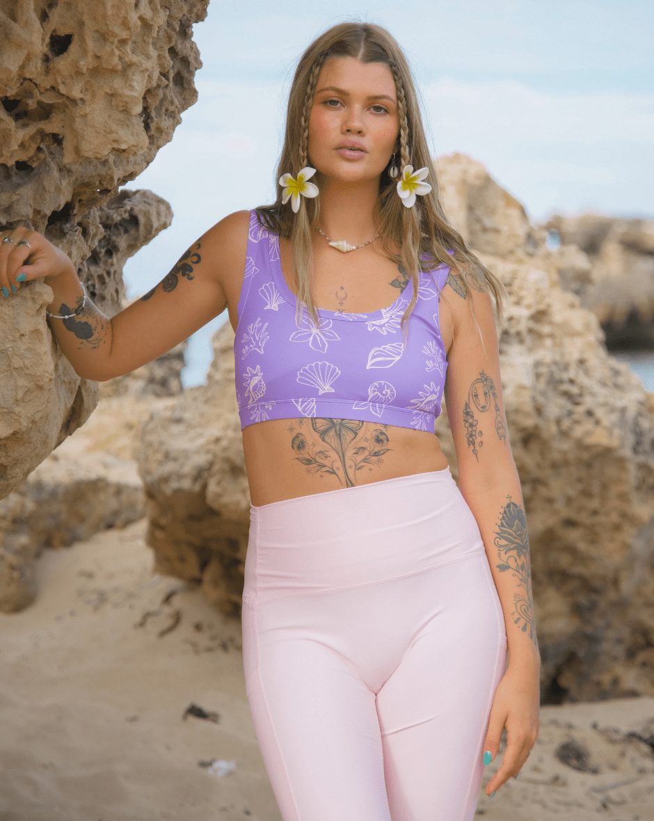 Lembongan Surf Leggings - Light Pink