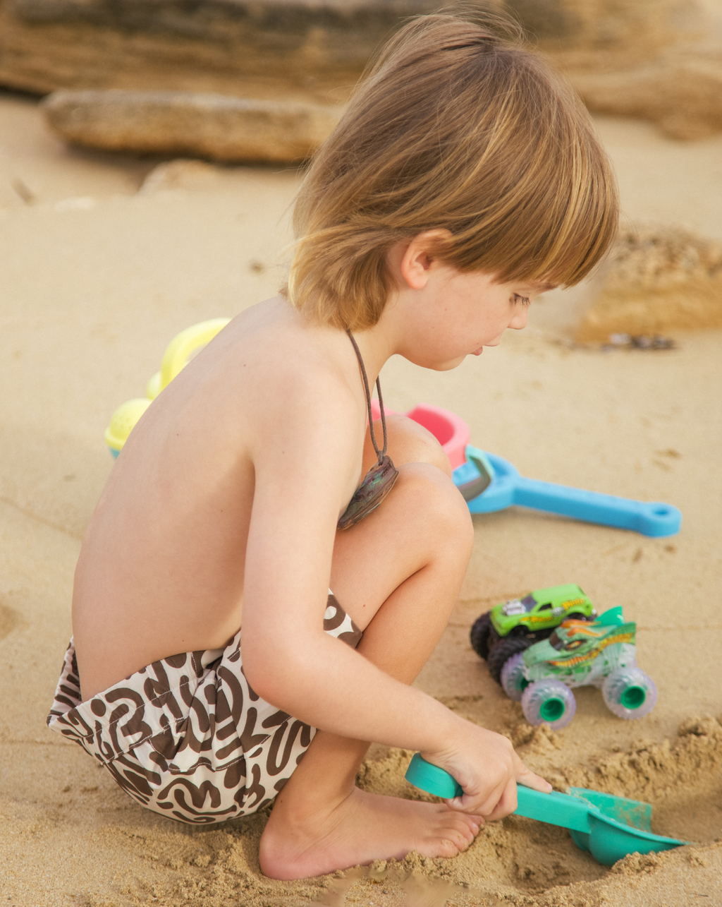 Eddie Boys Swim Shorts - Coco Confetti