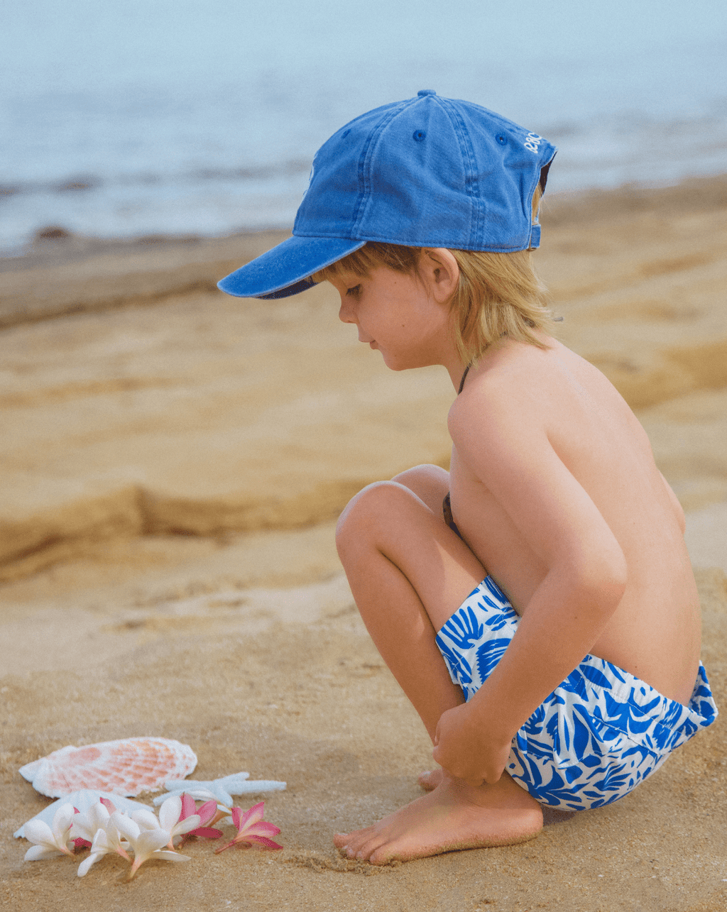 Eddie Boys Swim Shorts - Santorini