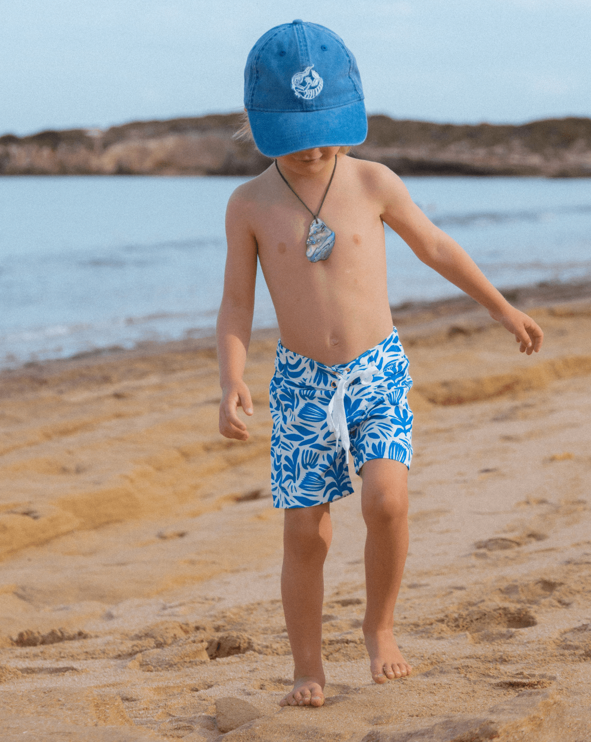Eddie Boys Swim Shorts - Santorini
