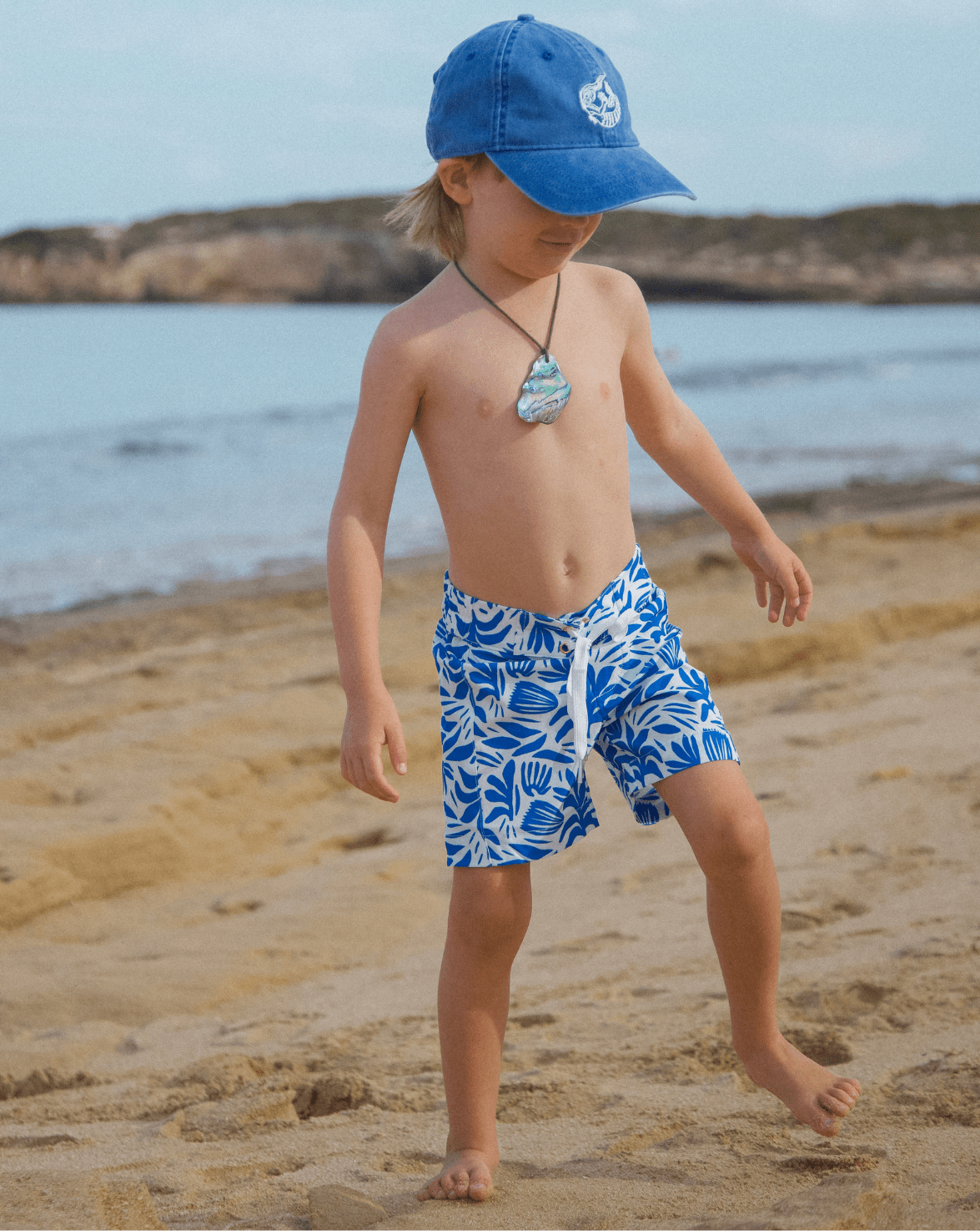 Eddie Boys Swim Shorts - Santorini