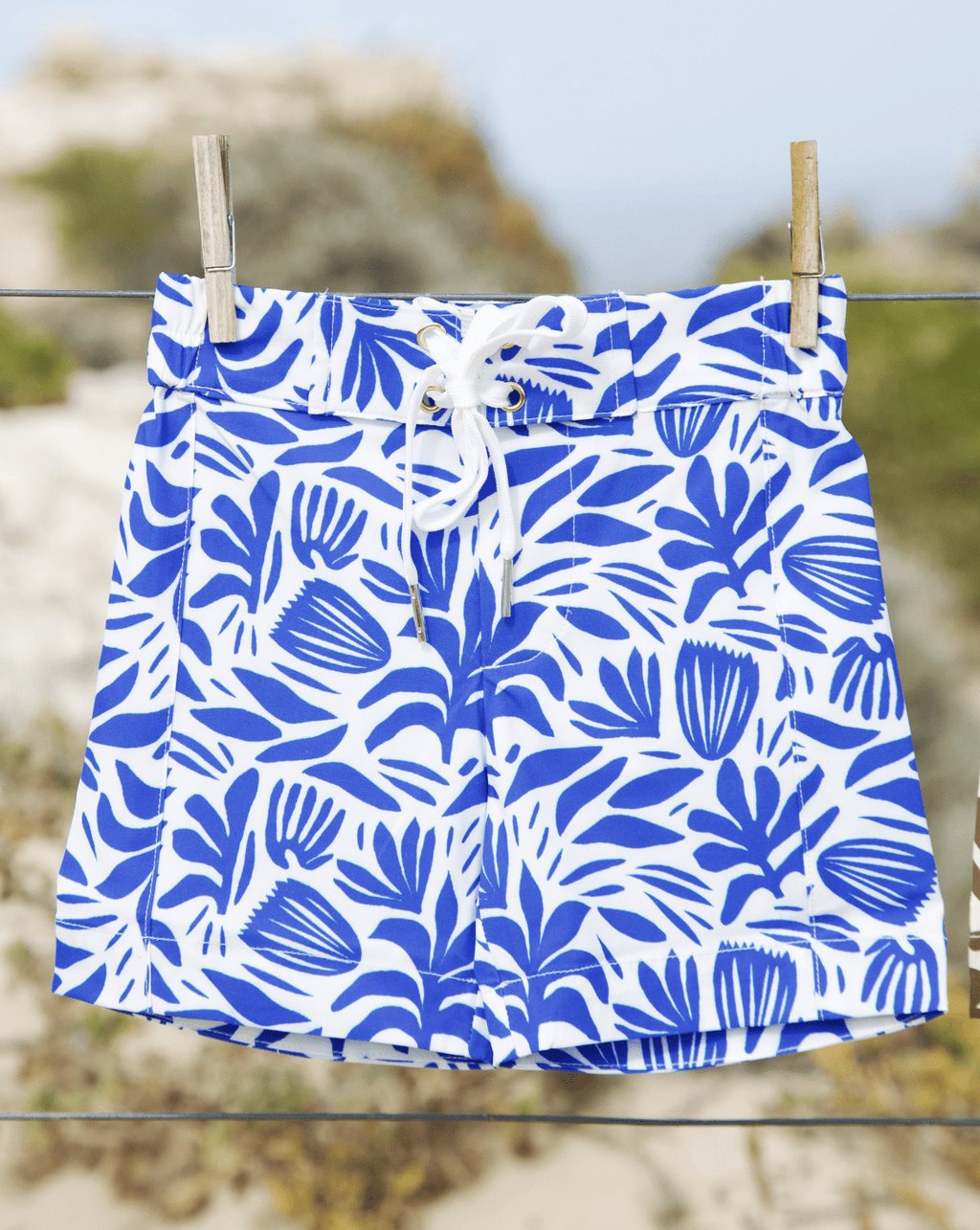 Eddie Boys Swim Shorts - Santorini