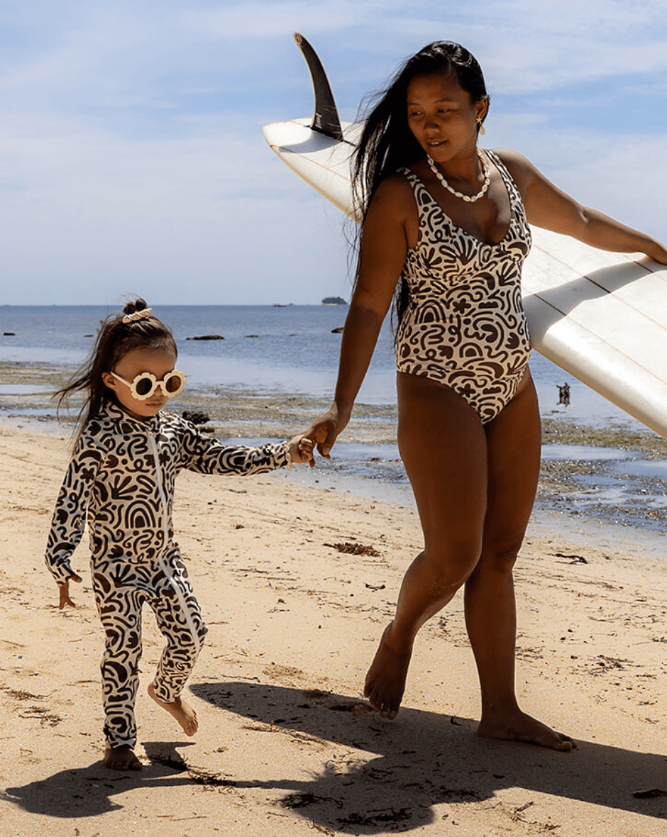 Sidney Full Coverage Kids Swim Suit  - Coco Confetti