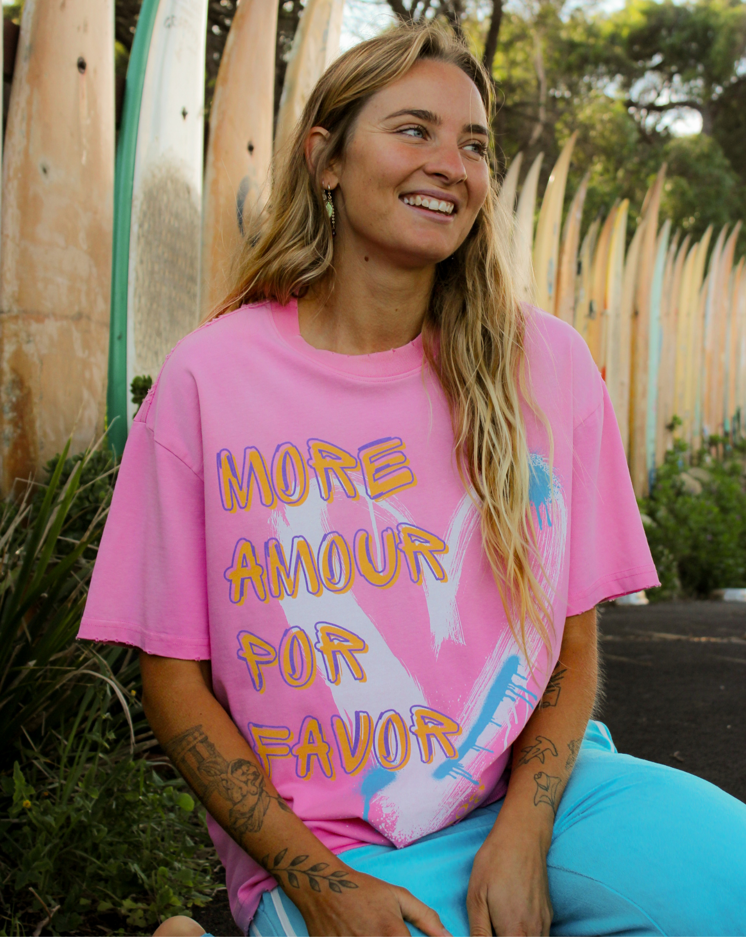 More Amour Tee - Pink