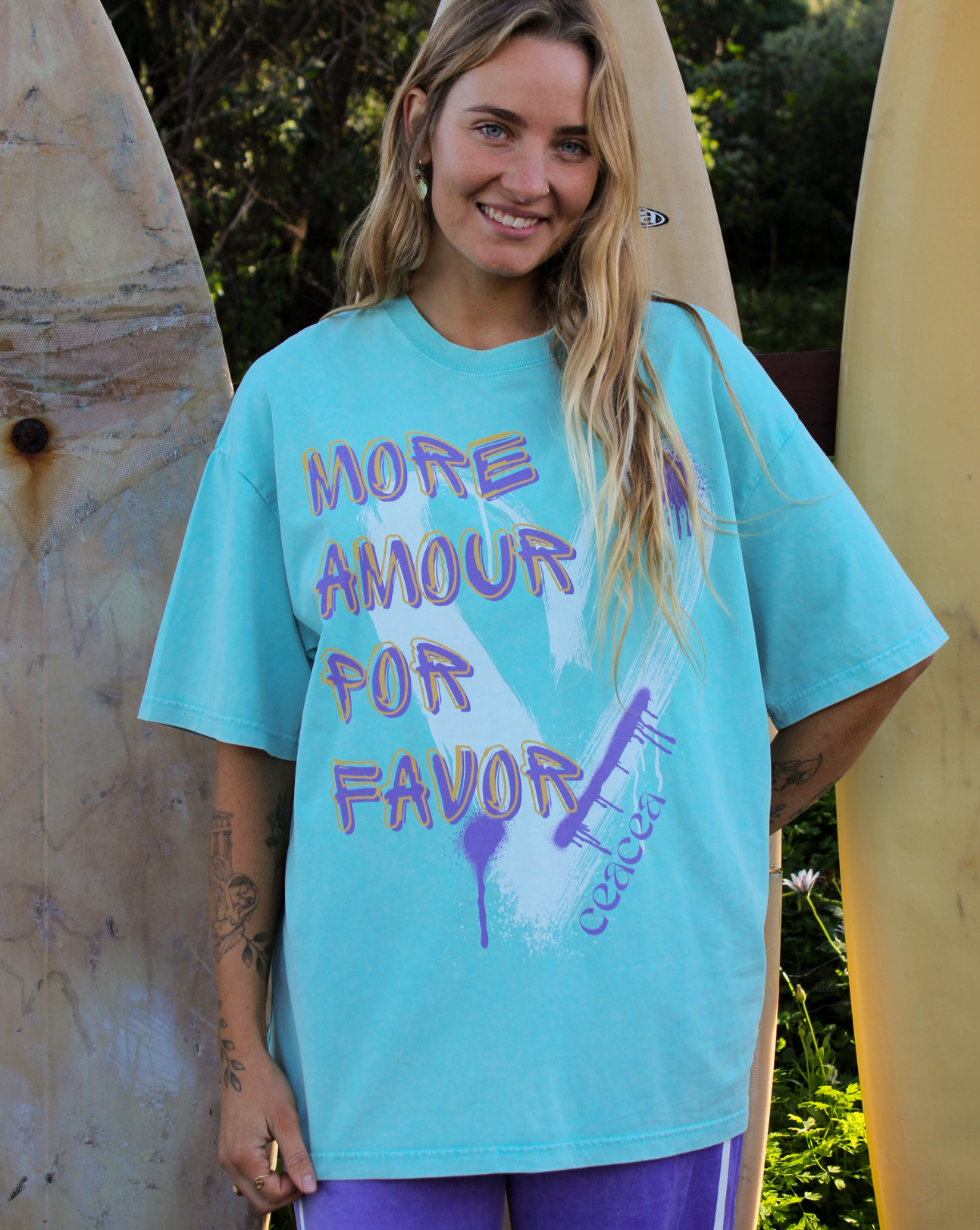 More Amour Tee - Turquoise