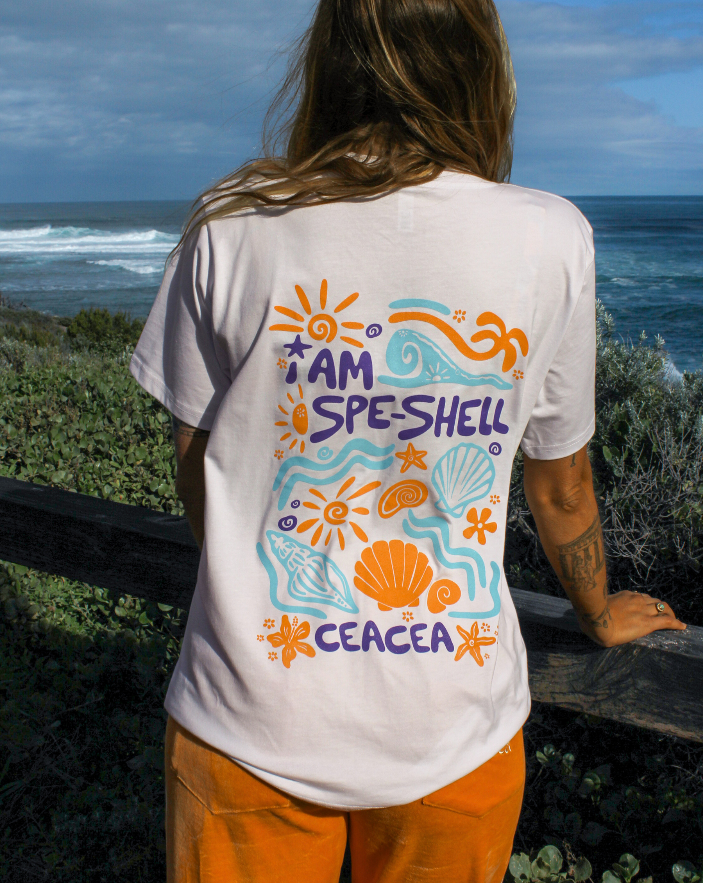 Spe-Shell Tee - White