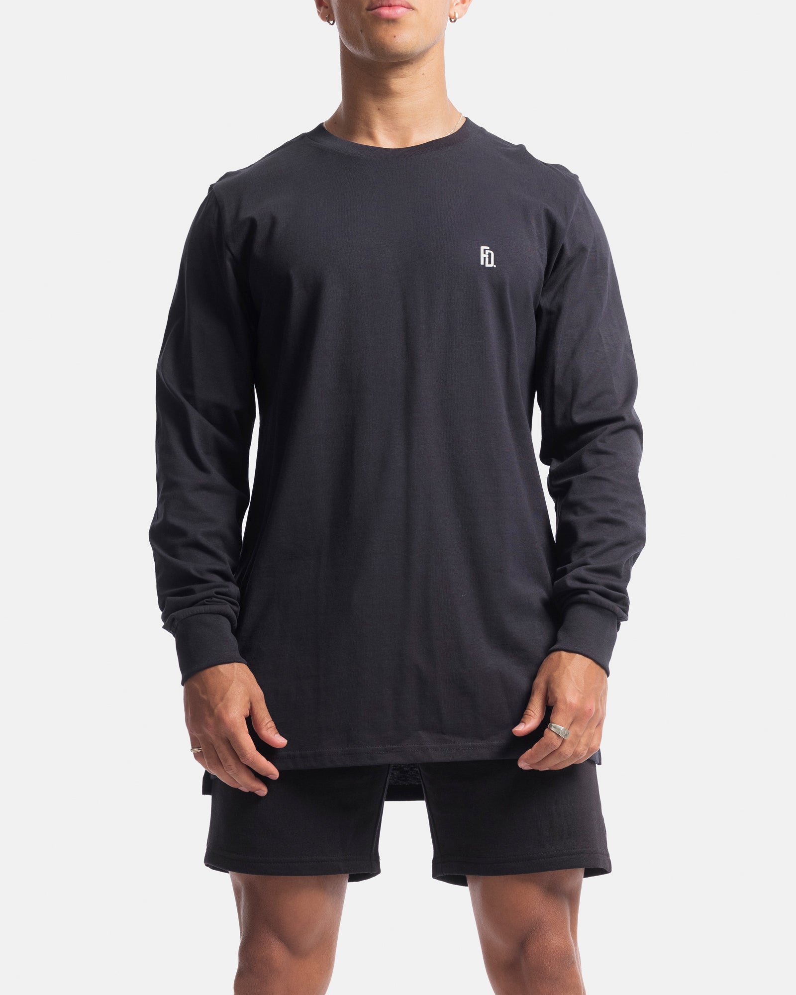Mens Contract Rise Long Sleeve Tee - Ink