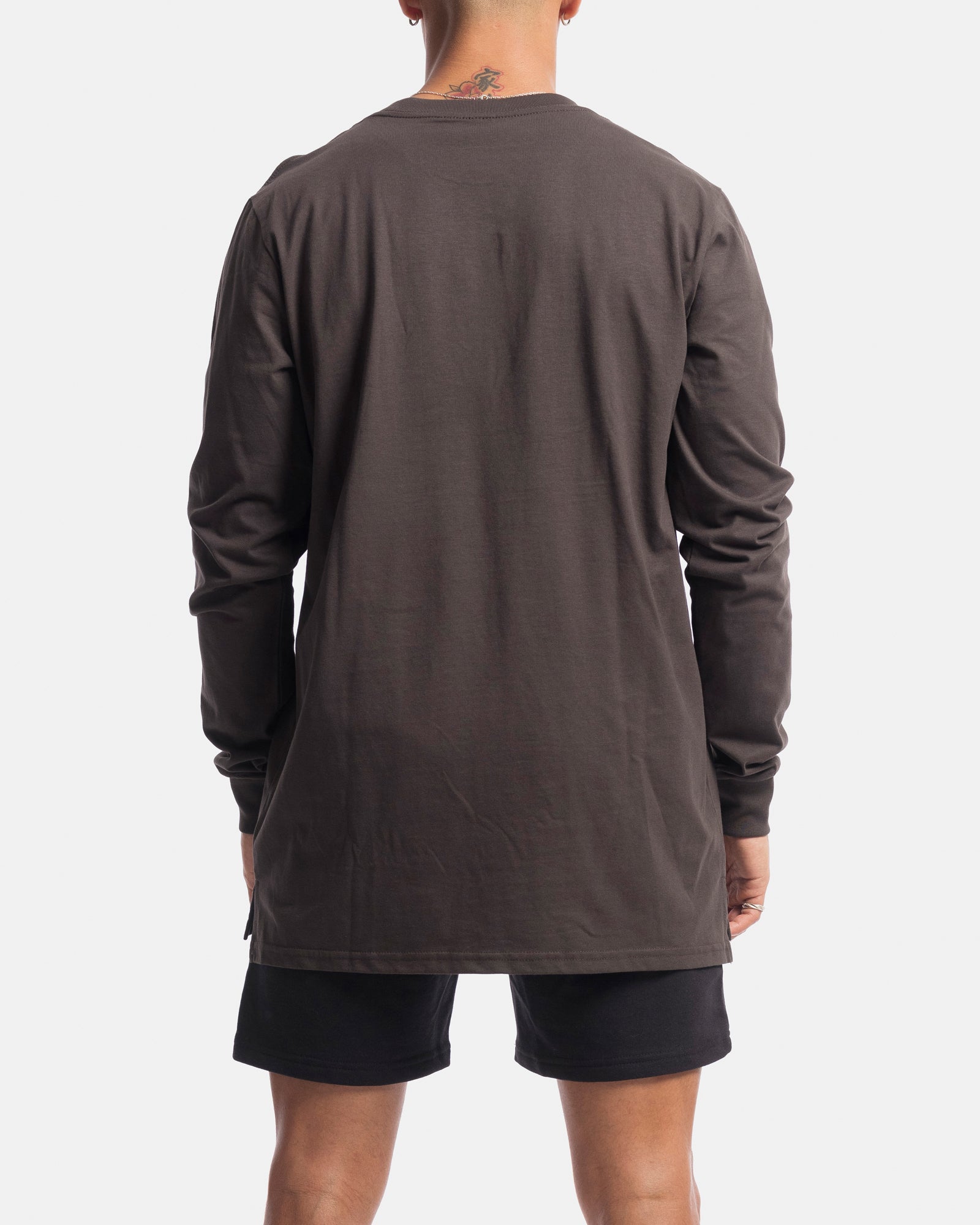 Mens Contract Rise Long Sleeve Tee - Vintage Black