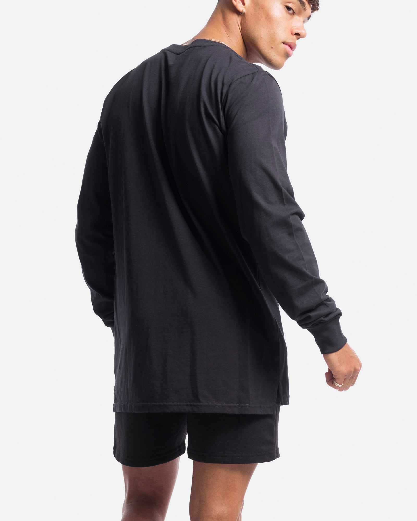 Mens Contract Rise Long Sleeve Tee - Ink