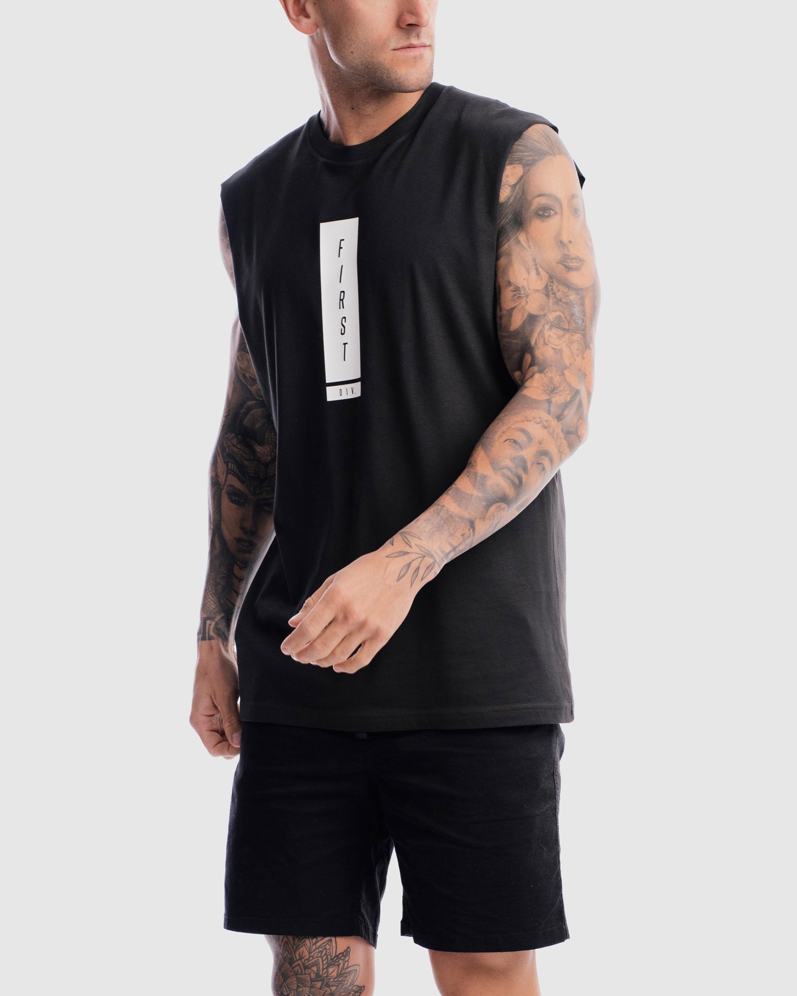 Mens Midfield Tank - Vintage Black