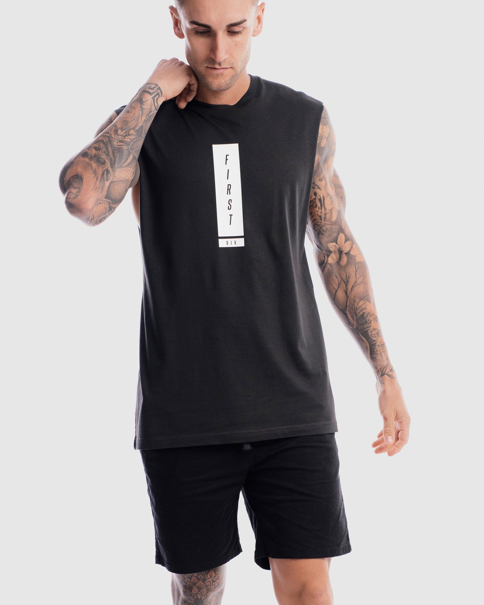 Mens Midfield Tank - Vintage Black