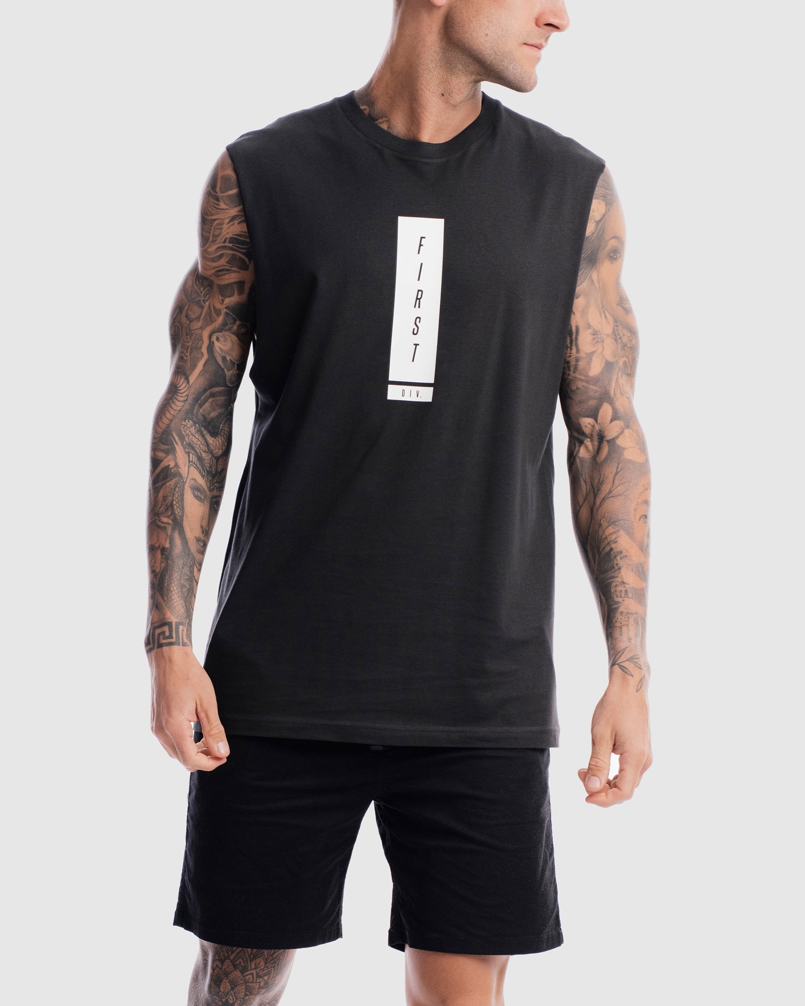 Mens Midfield Tank - Vintage Black