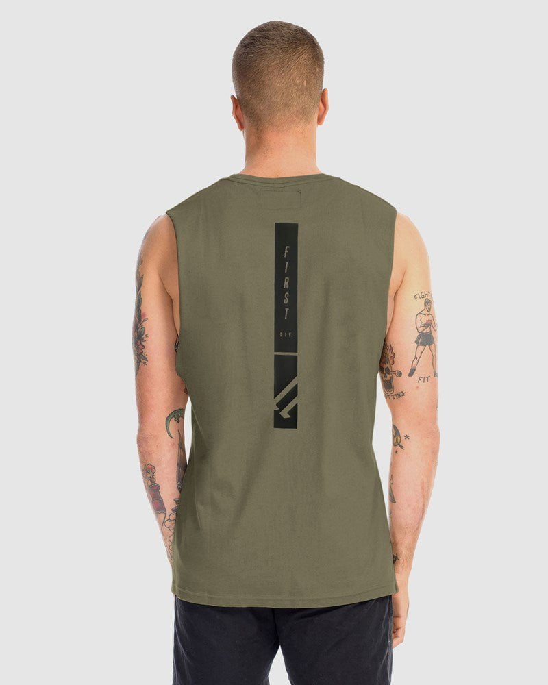 Mens Midfield Tank - Olive