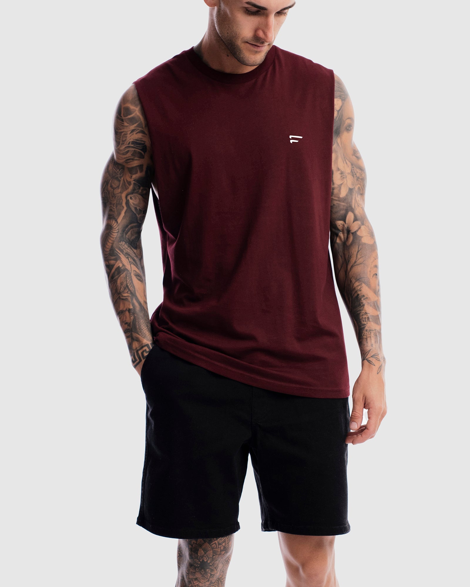 Mens Performance Crest Rise Tank - Ox