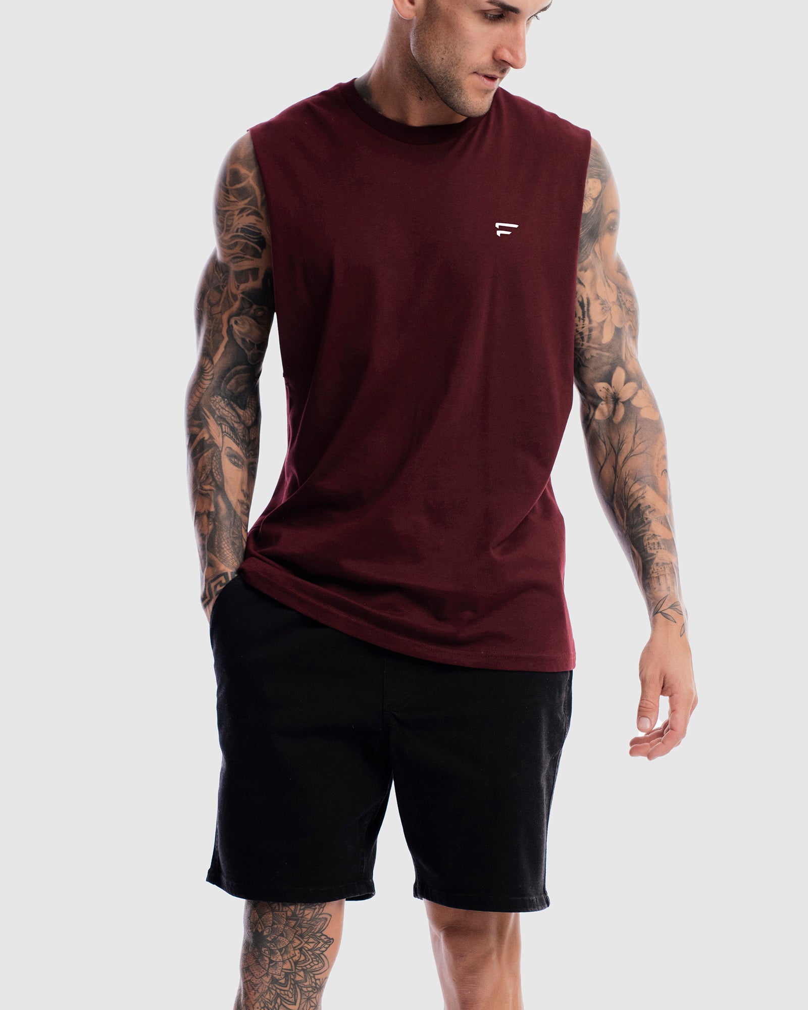 Mens Performance Crest Rise Tank - Ox