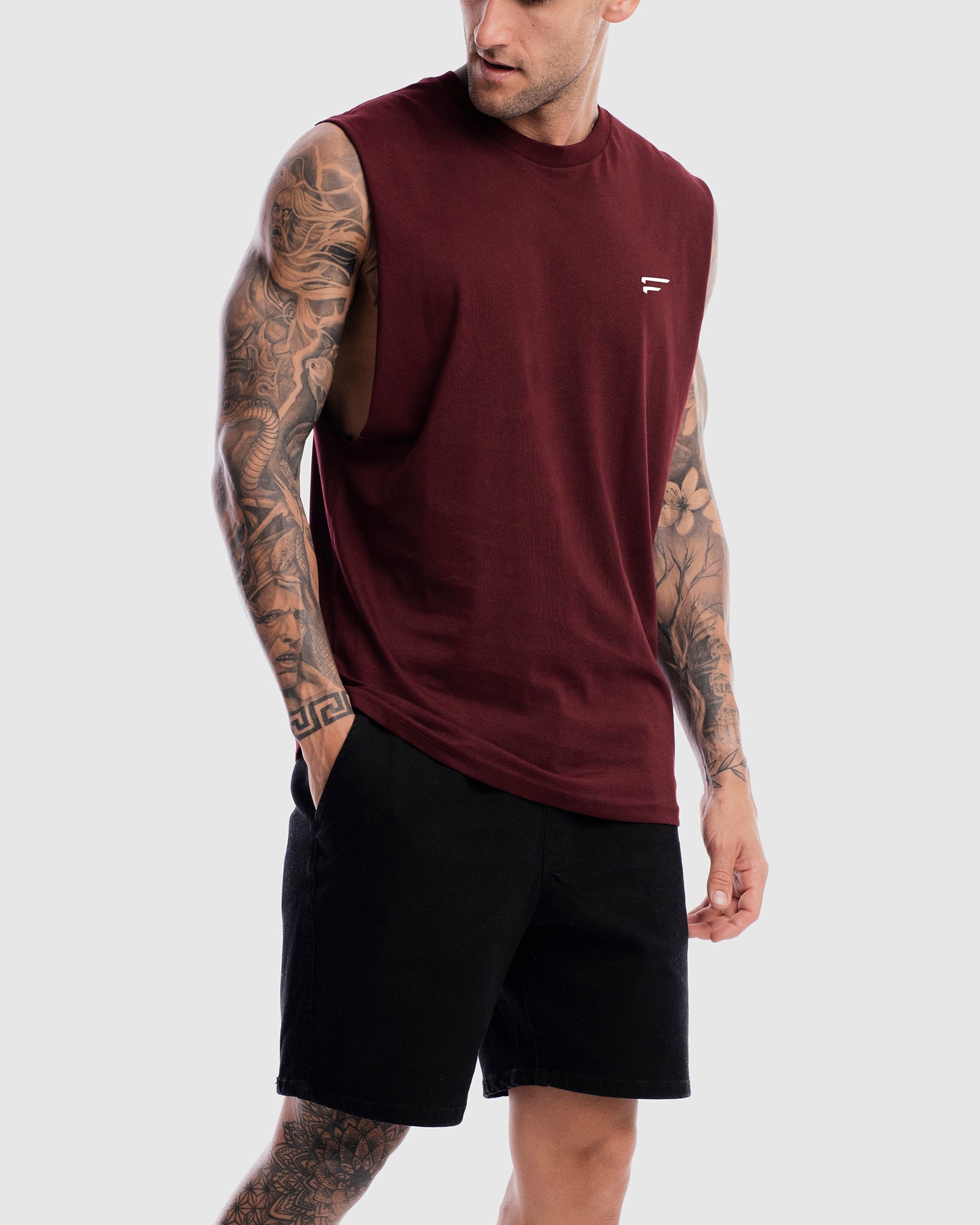 Mens Performance Crest Rise Tank - Ox
