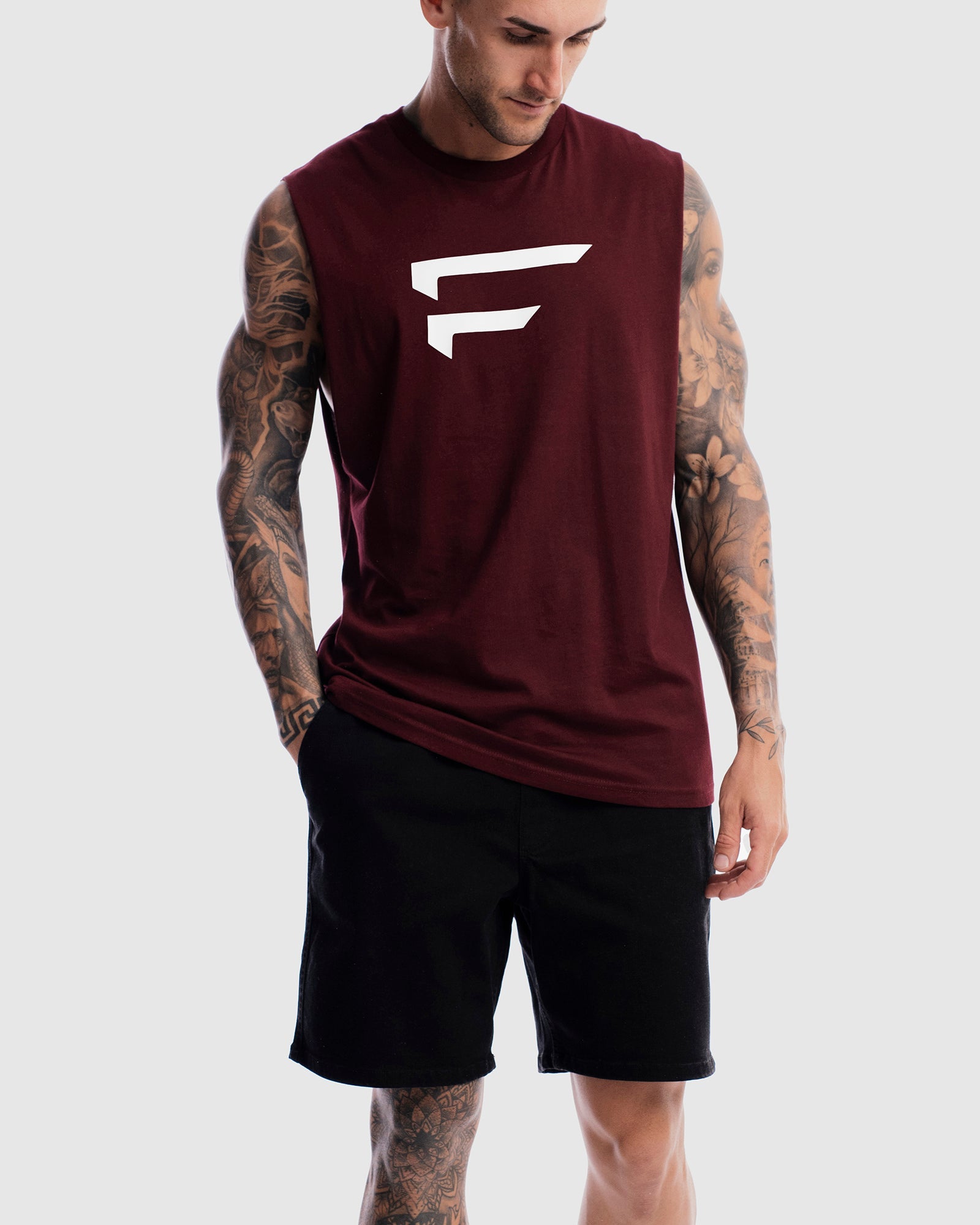 Mens Performance Logo Tank - Ox