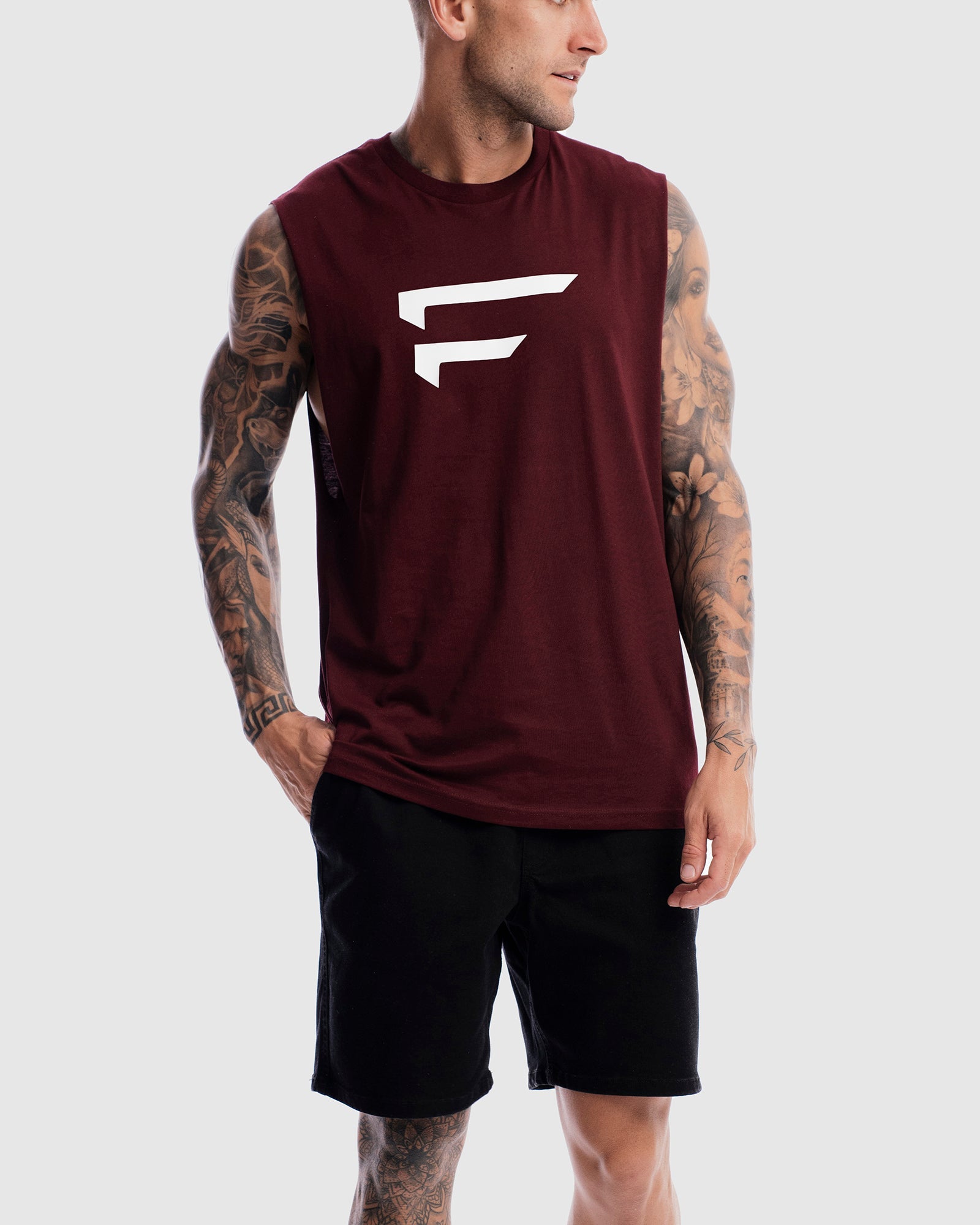 Mens Performance Logo Tank - Ox