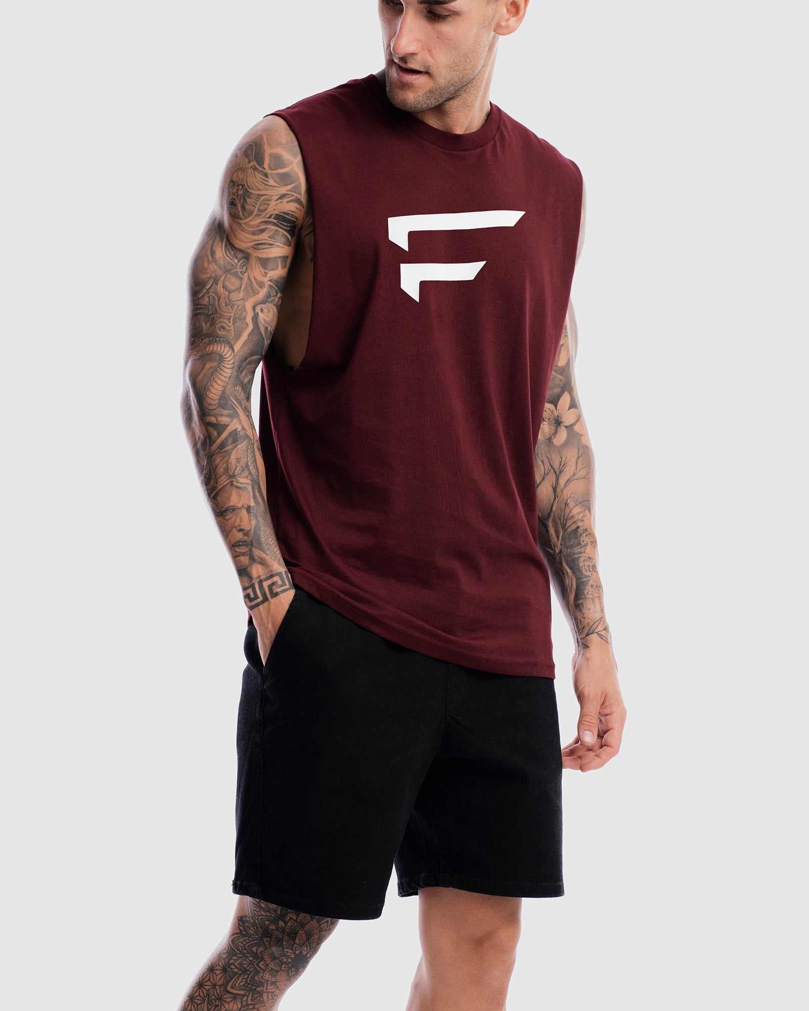 Mens Performance Logo Tank - Ox