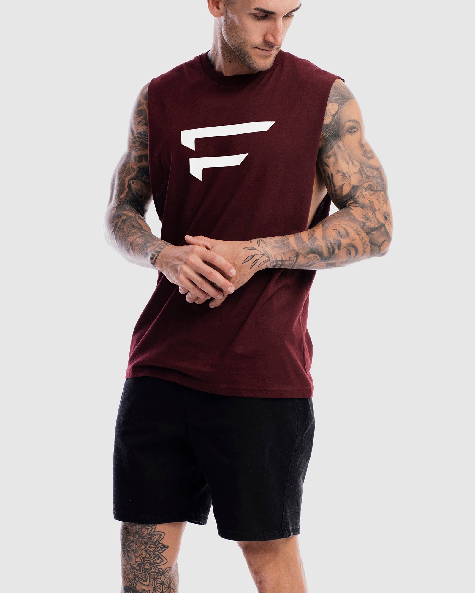 Mens Performance Logo Tank - Ox
