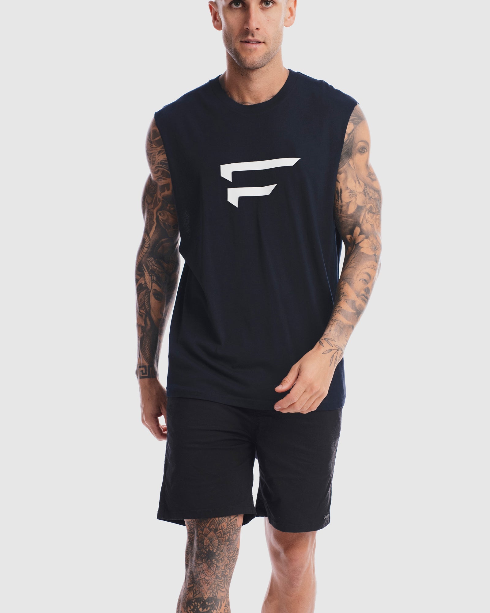 Mens Performance Logo Tank - Ink
