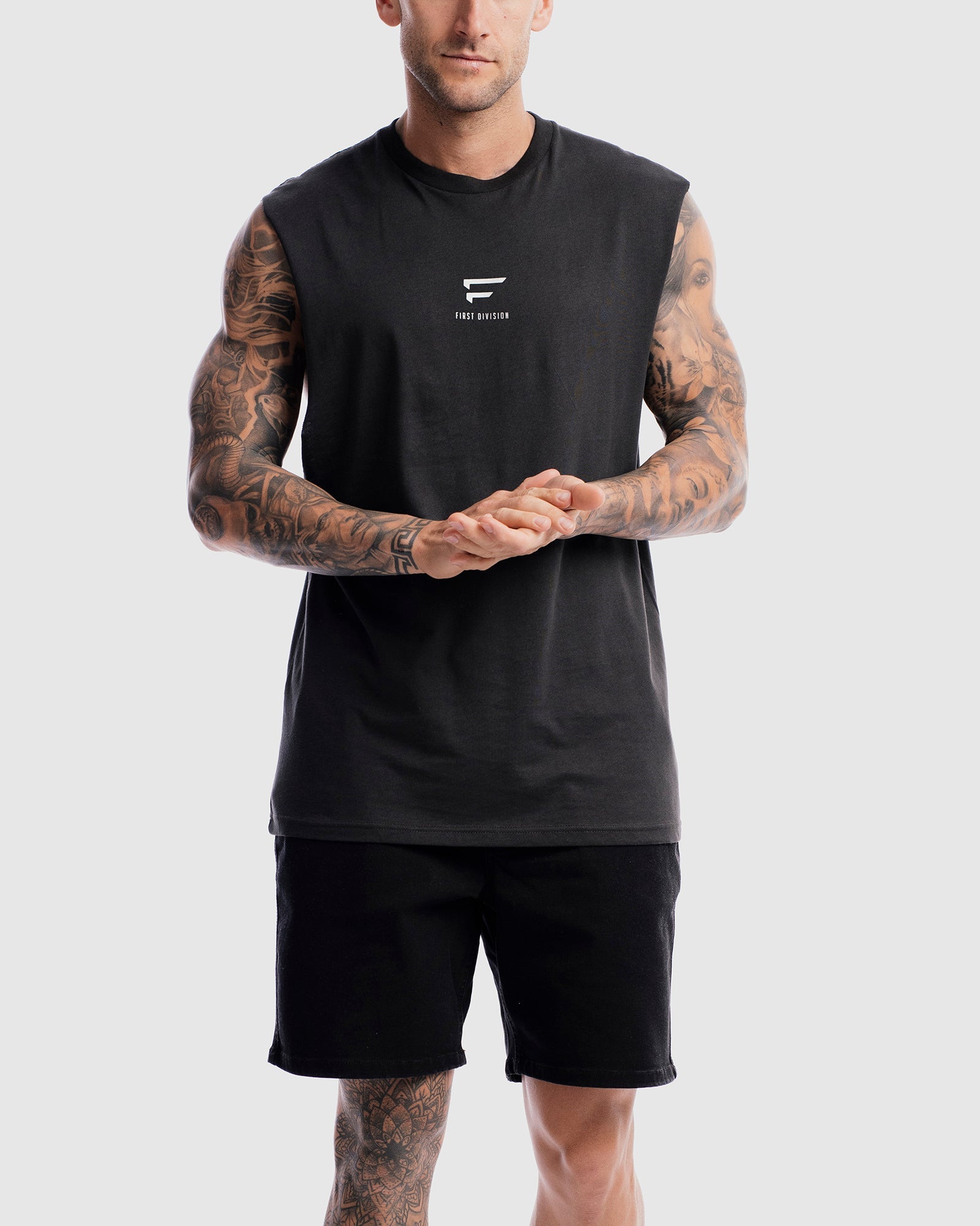 Mens Pro Centre Tank - Vintage Black