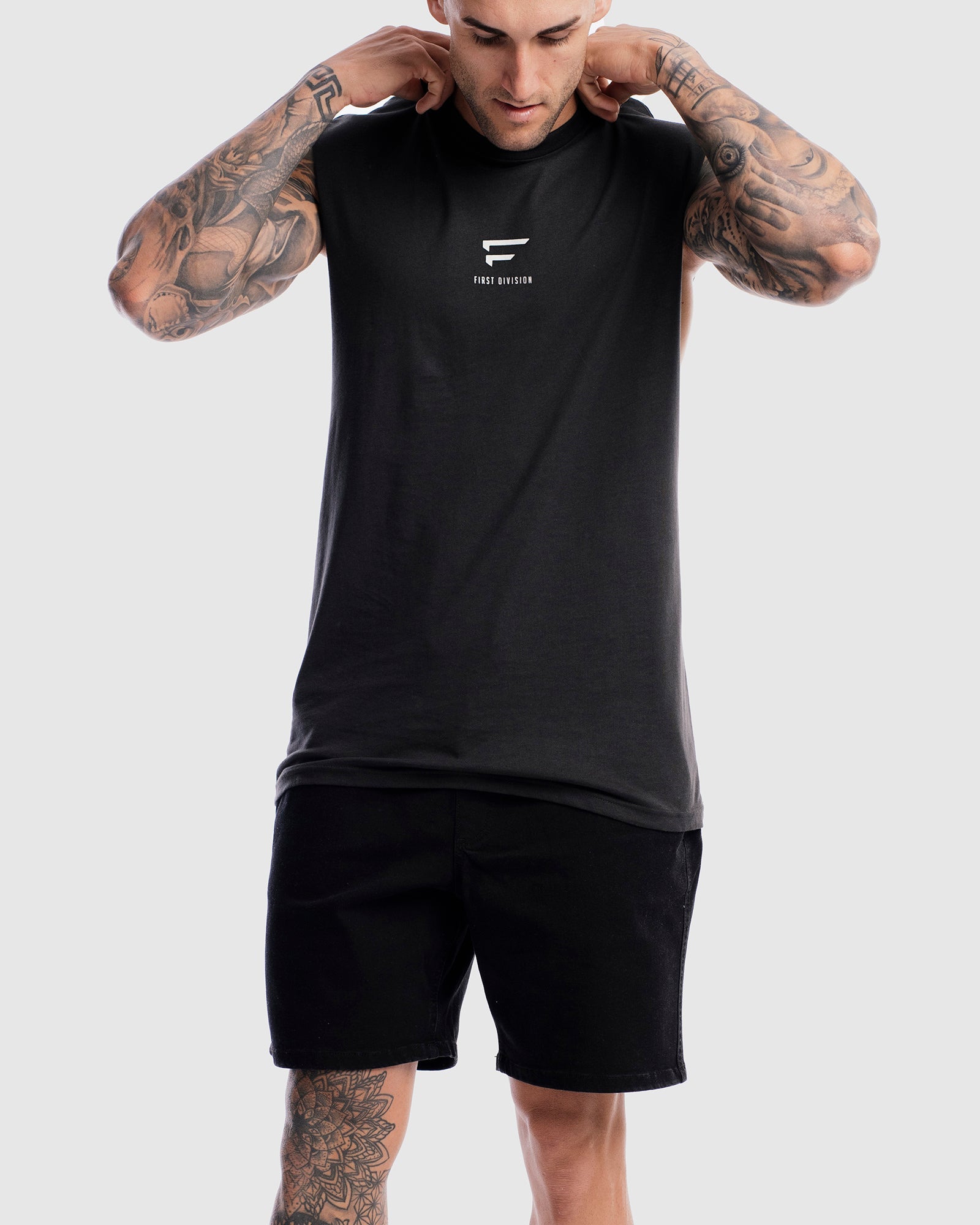 Mens Pro Centre Tank - Vintage Black