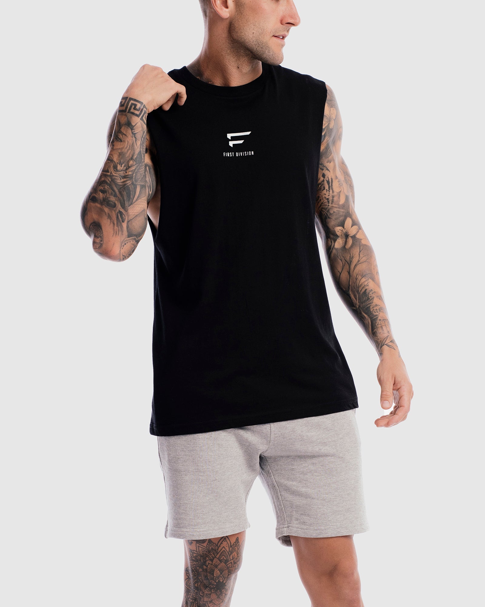 Mens Pro Centre Tank - Black