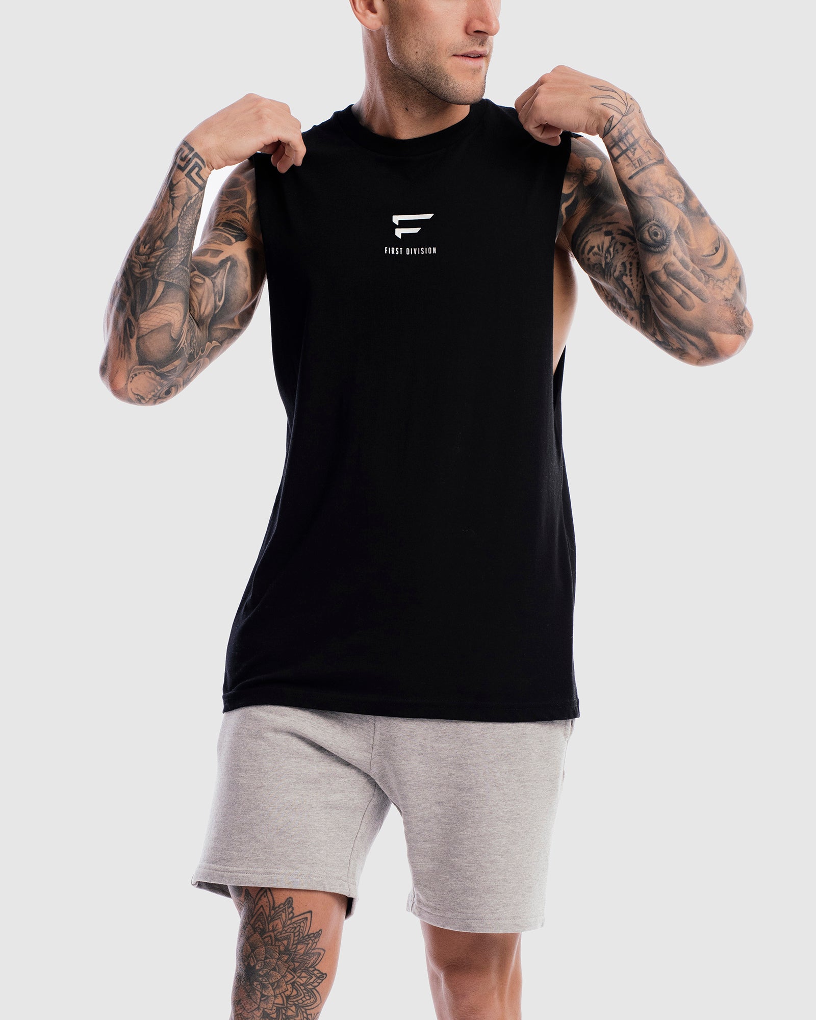 Mens Pro Centre Tank - Black