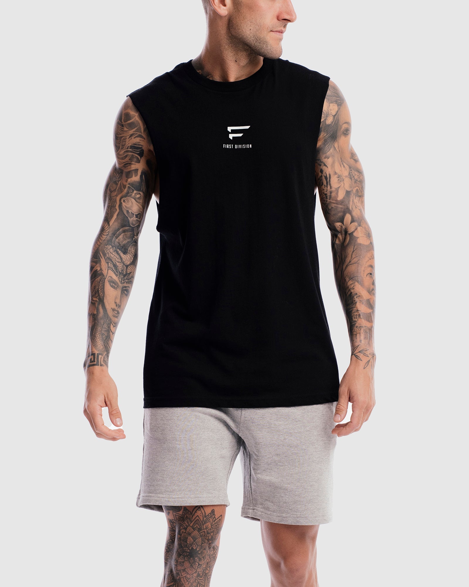 Mens Pro Centre Tank - Black