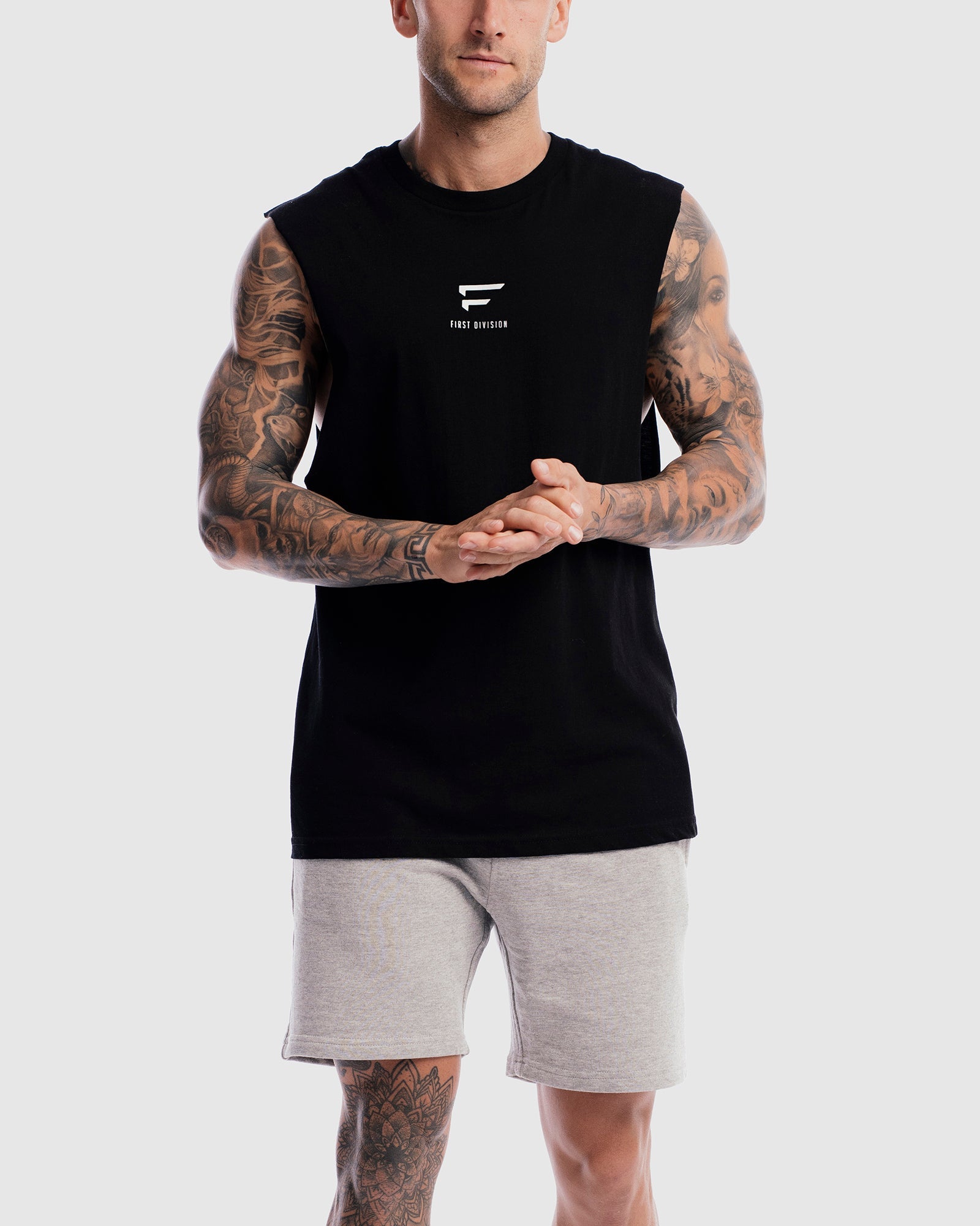 Mens Pro Centre Tank - Black