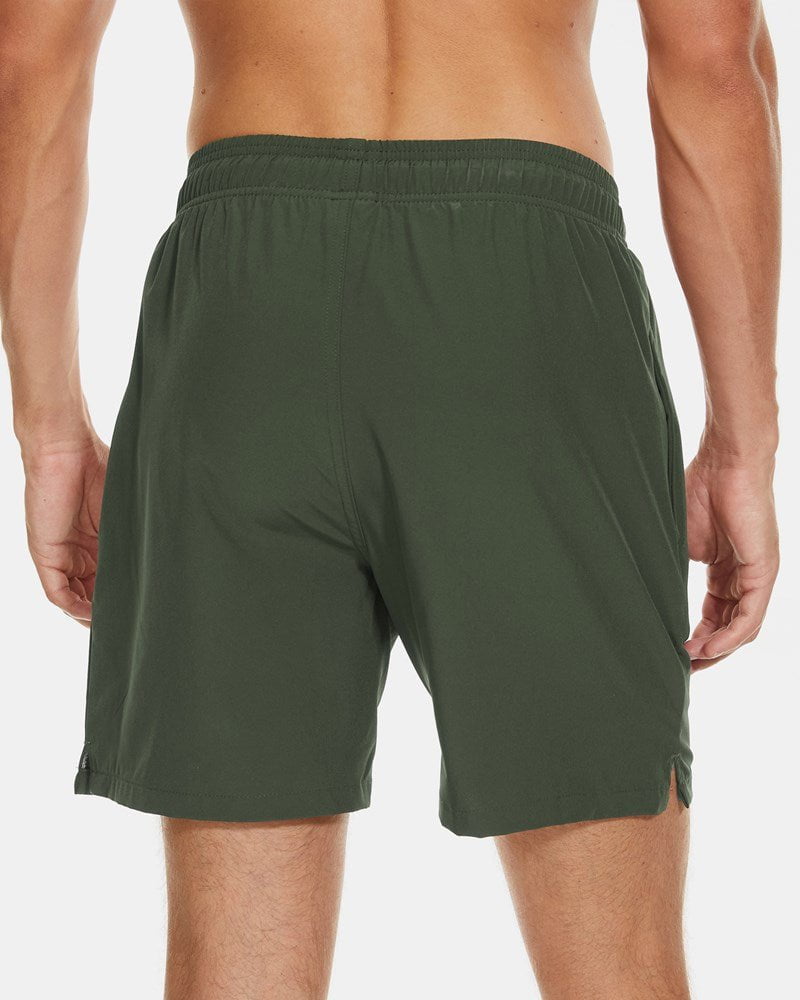 Mens 2-in-1 Hybrid Active Short - Olive