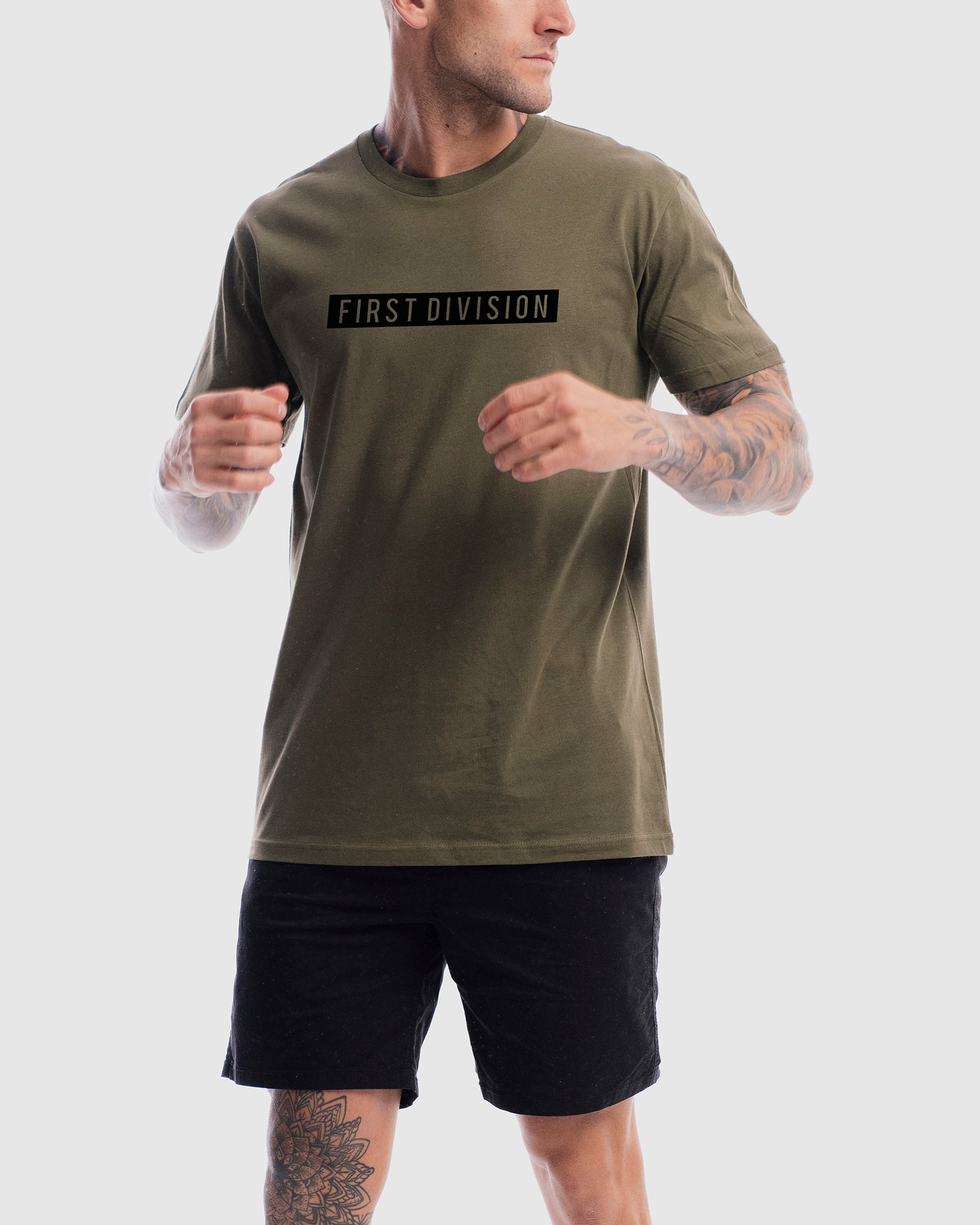Mens Box Tee - Olive