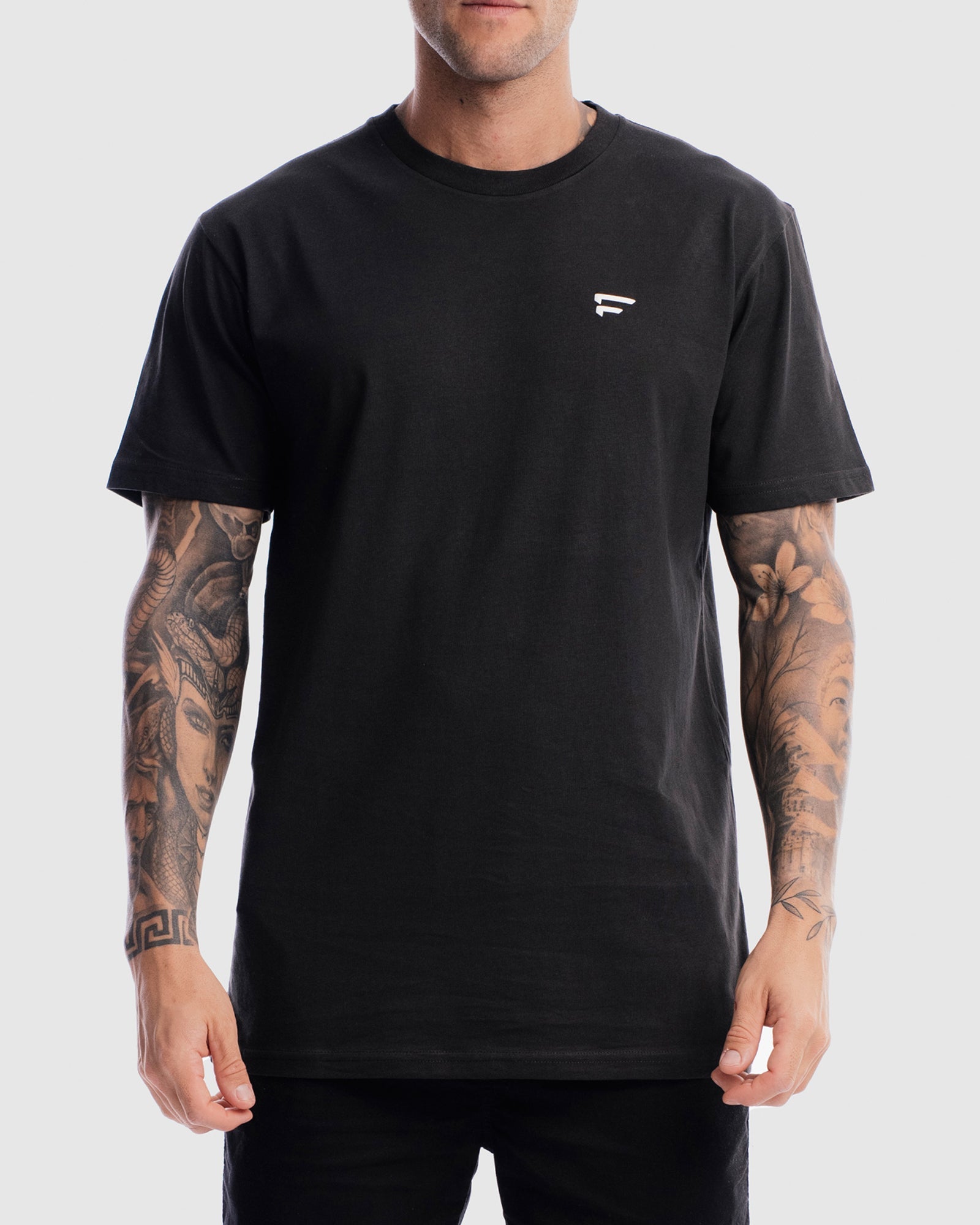 Mens Performance Crest Rise Tee - Vintage Black