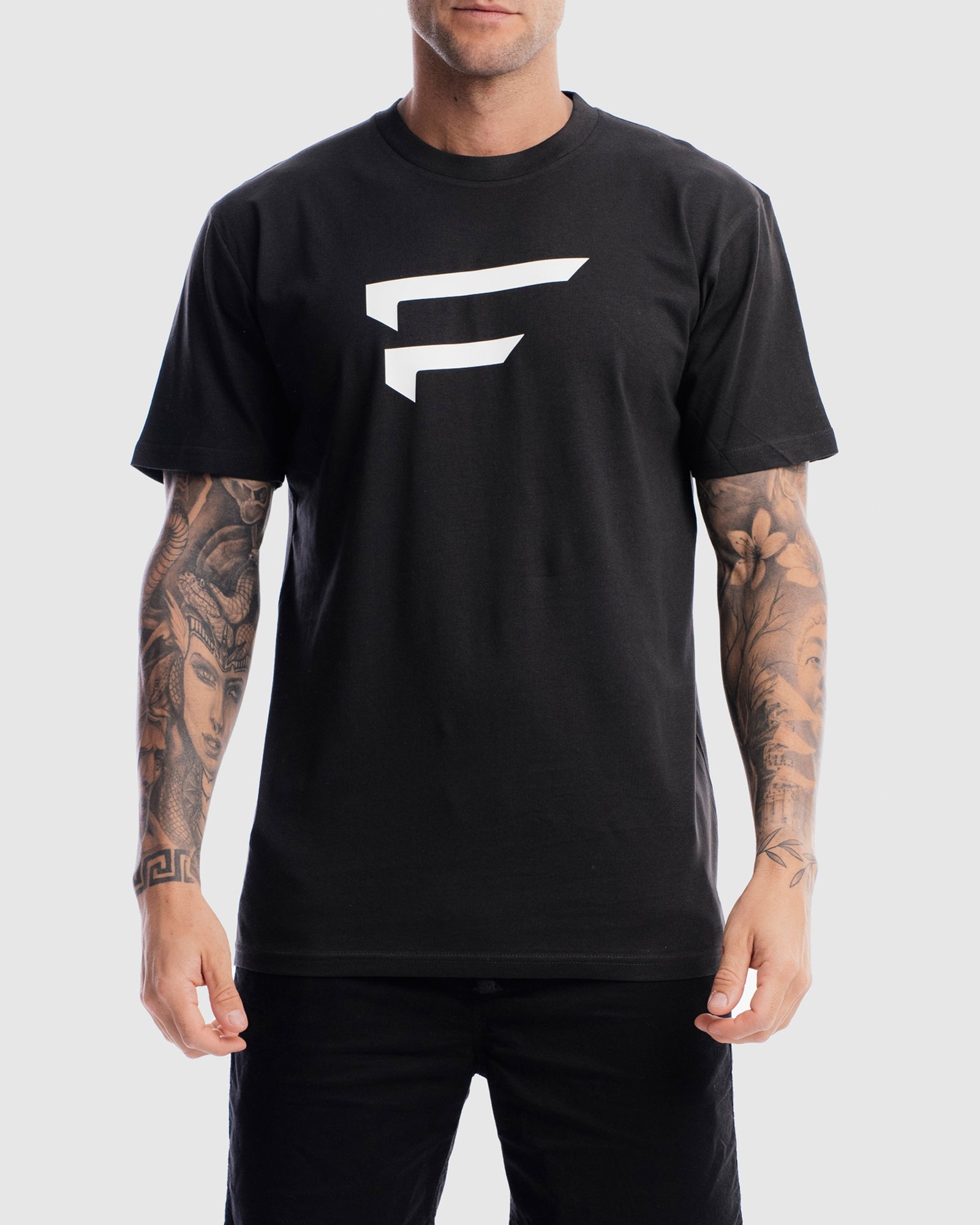 Mens Performance Logo Tee - Vintage Black