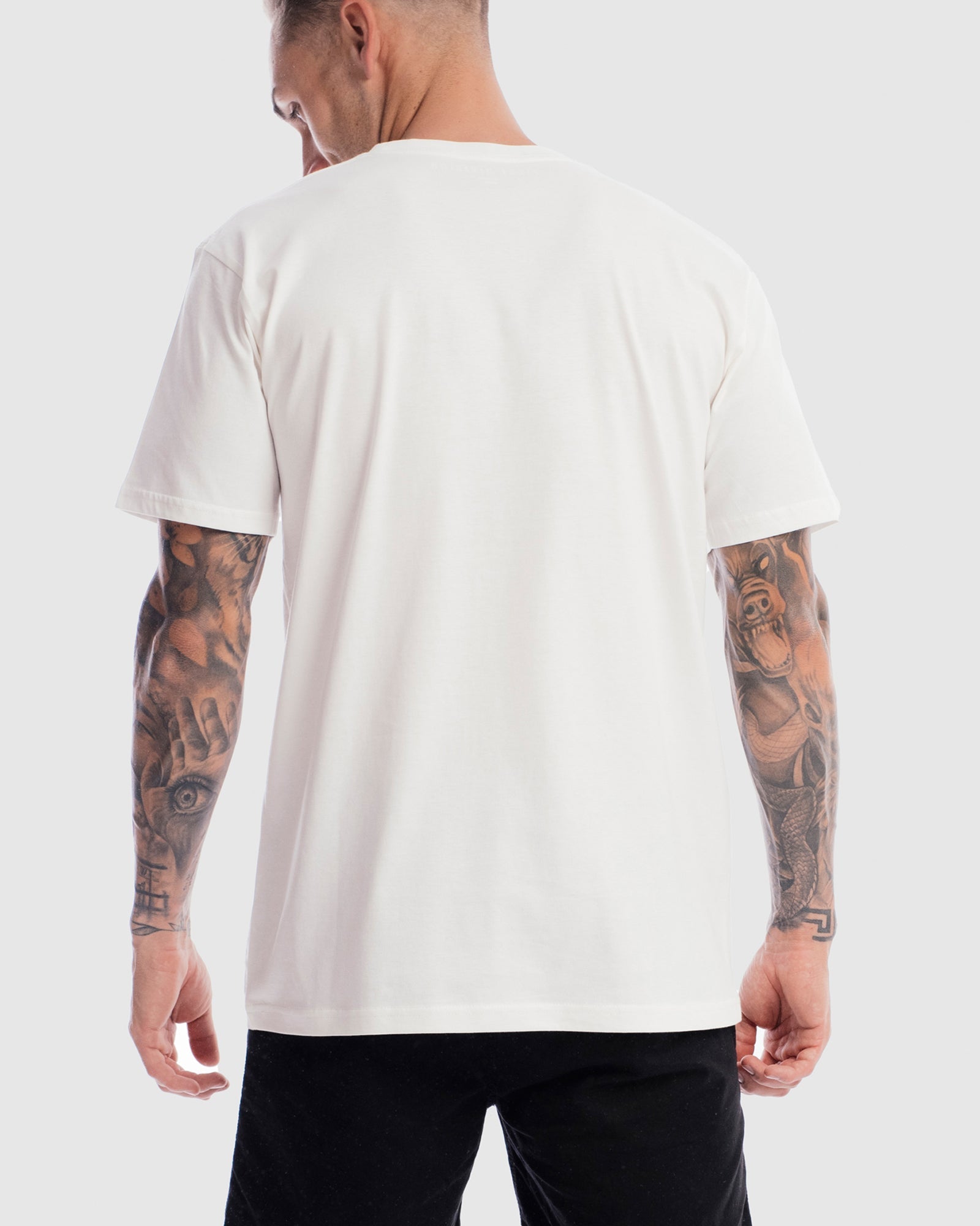 Mens Performance Crest Rise Tee - White