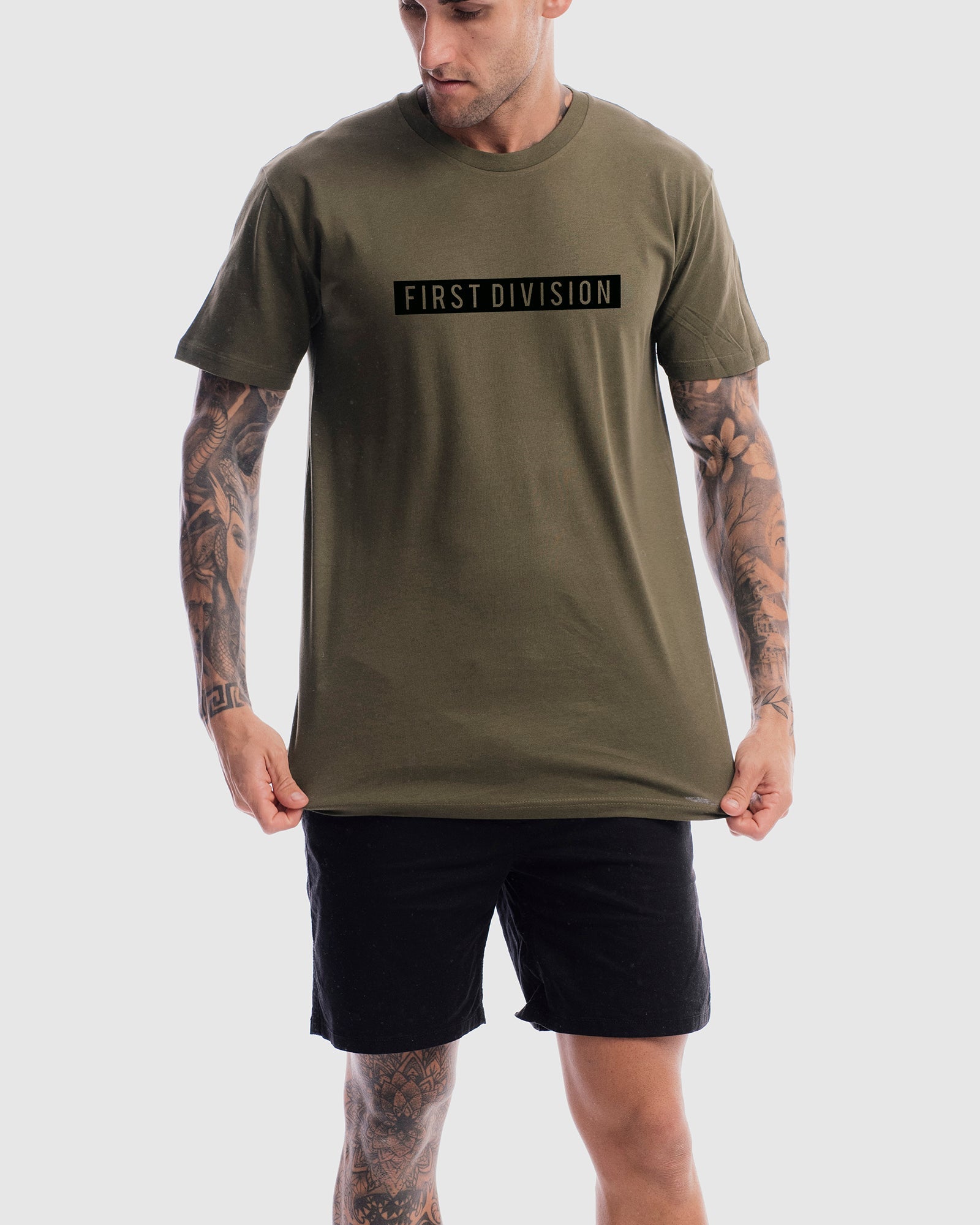 Mens Box Tee - Olive
