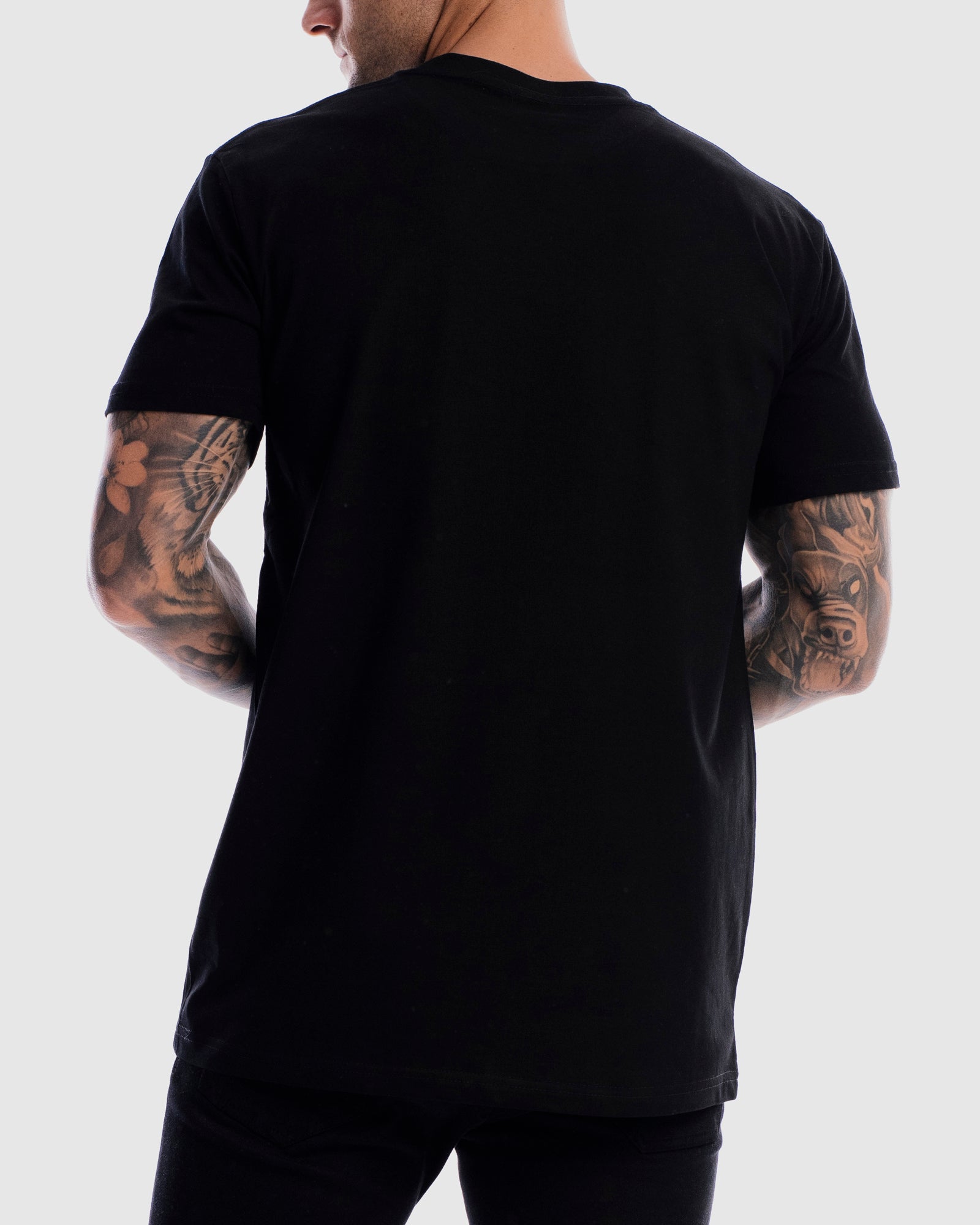 Mens Performance Crest Rise Tee -  Black
