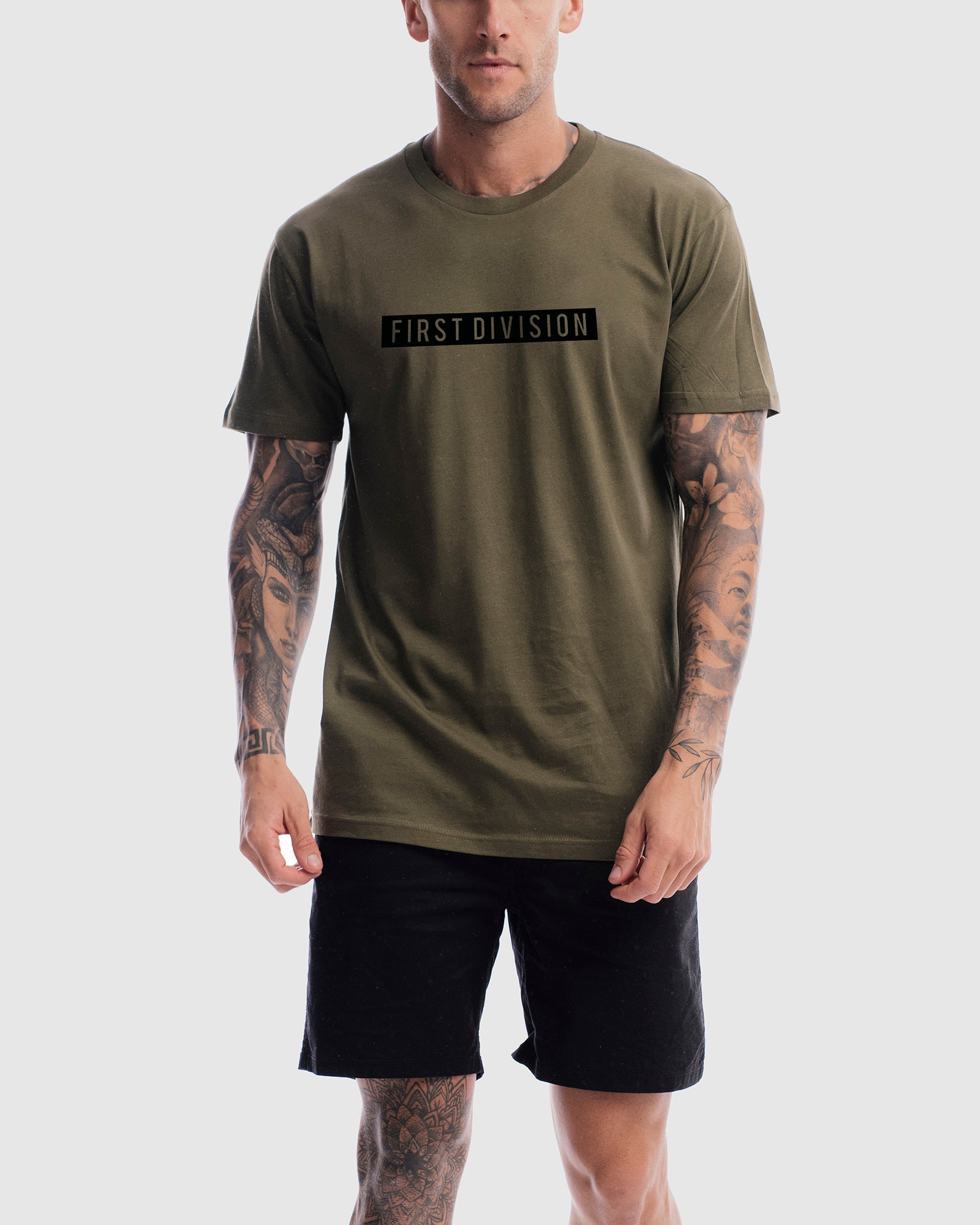 Mens Box Tee - Olive