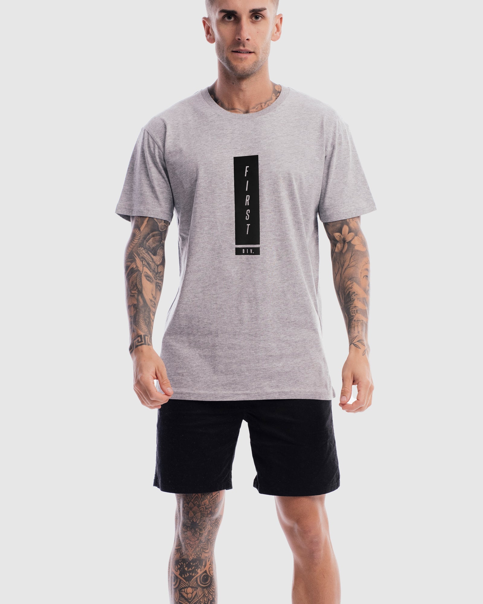 Mens MidField Tee - Marle Grey