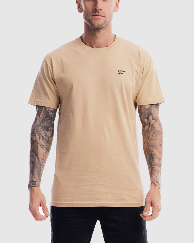 Mens Performance Crest Rise Tee - Camel