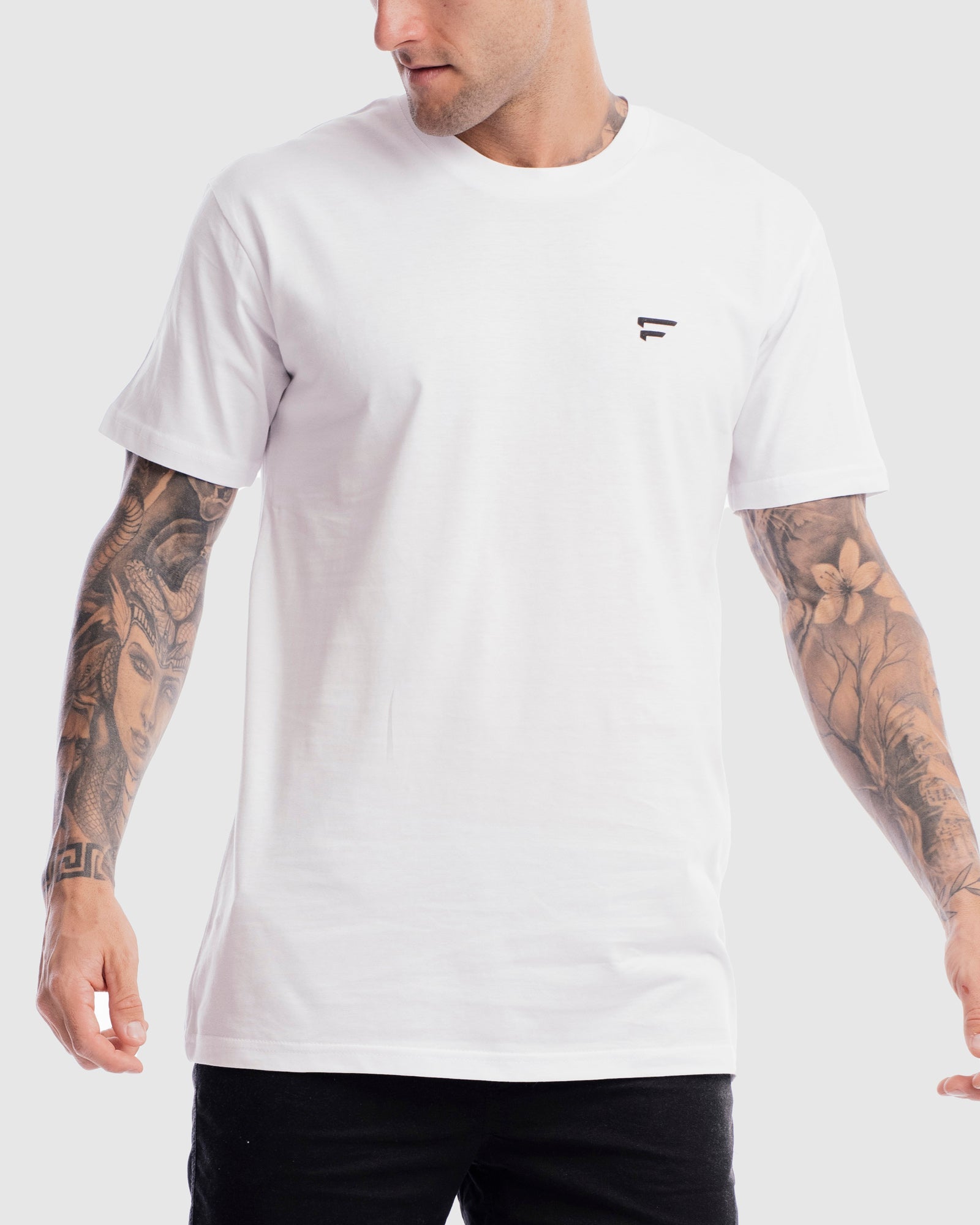 Mens Performance Crest Rise Tee - White