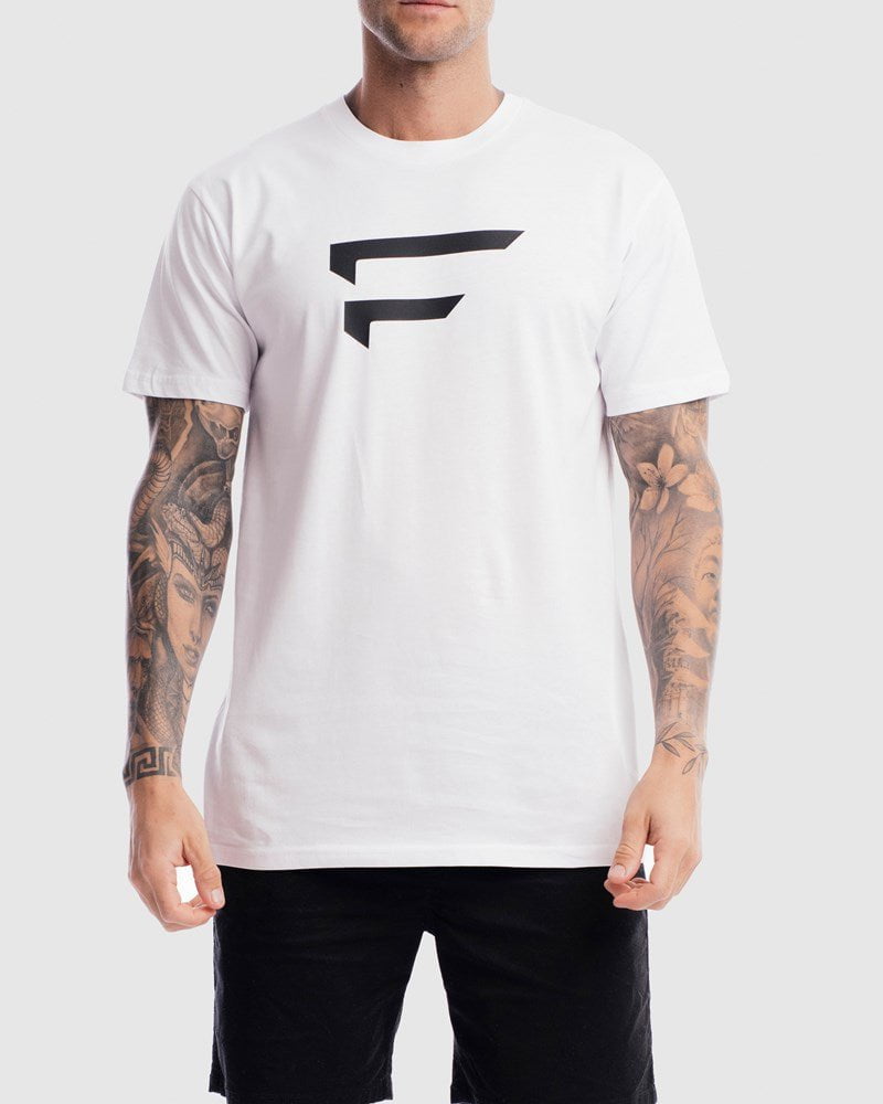 Mens Performance Logo Tee - White