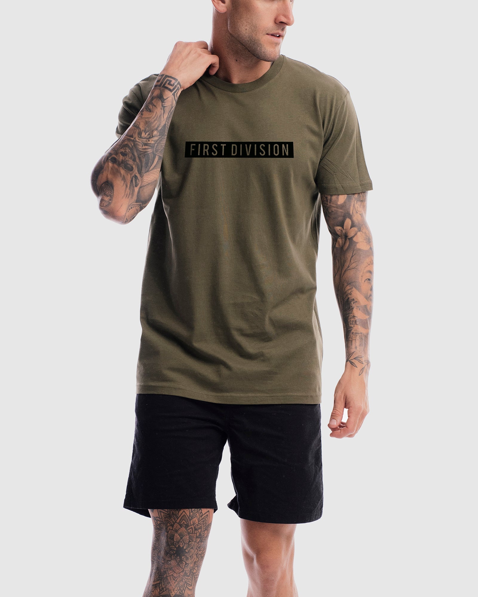 Mens Box Tee - Olive